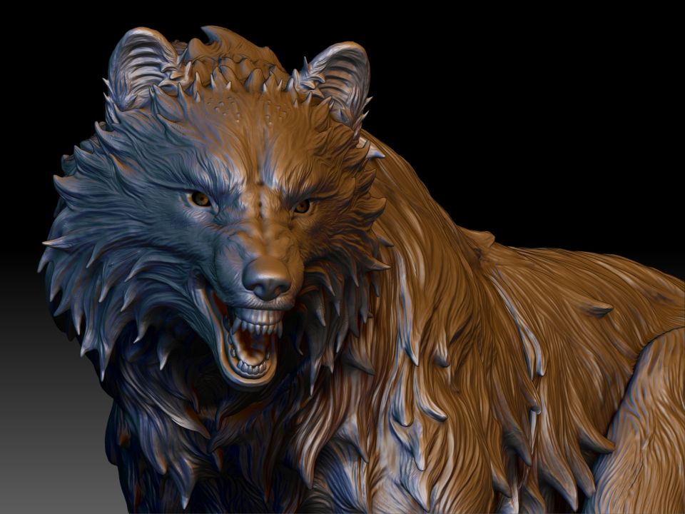 lobo modelo 3d