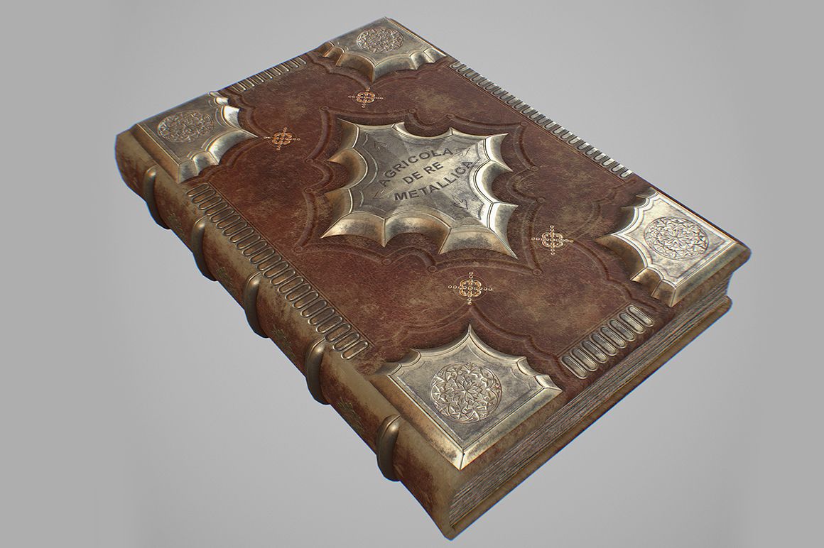 Oud boek 3d model