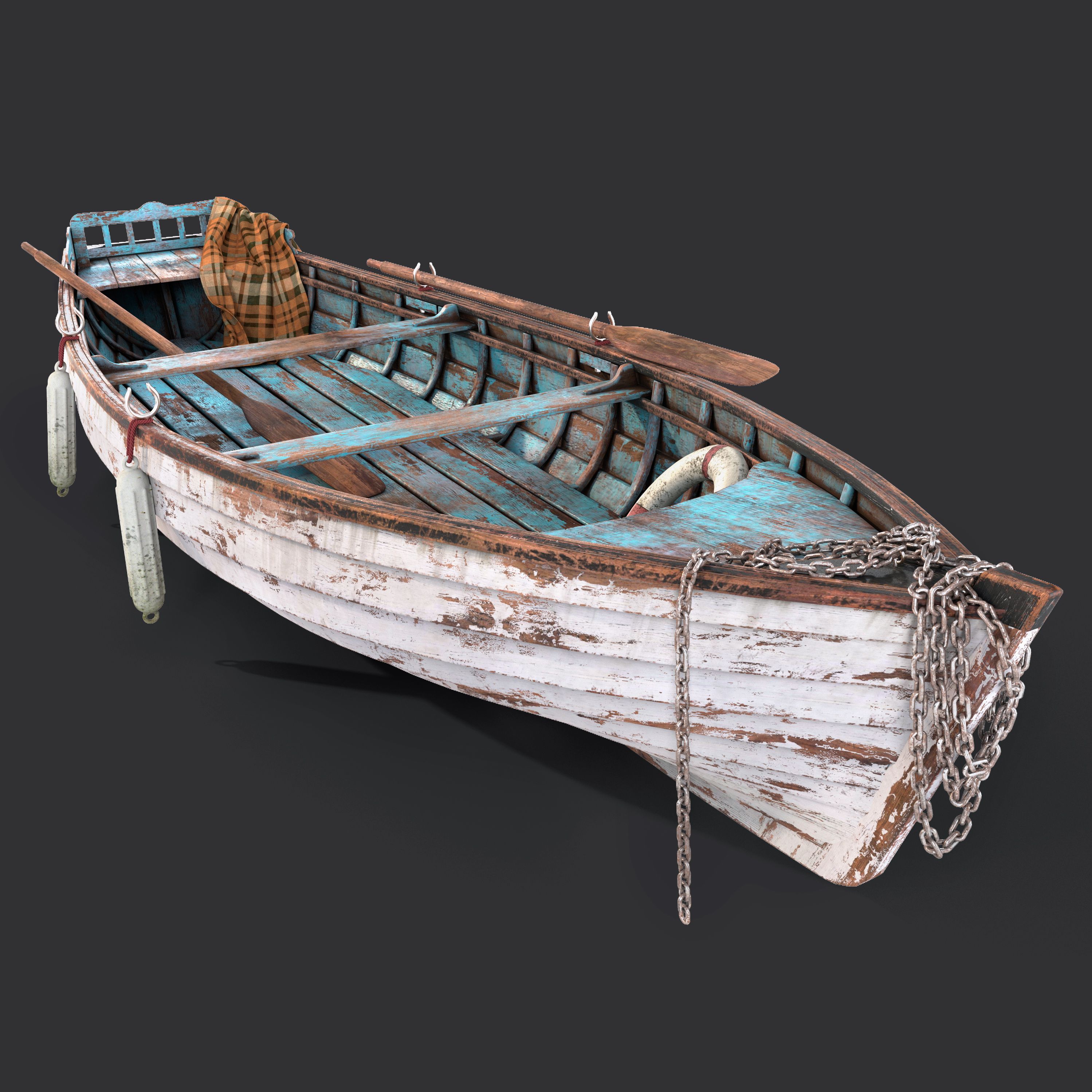 Oude boot 3d model