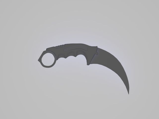 Karambit Knife 3d model