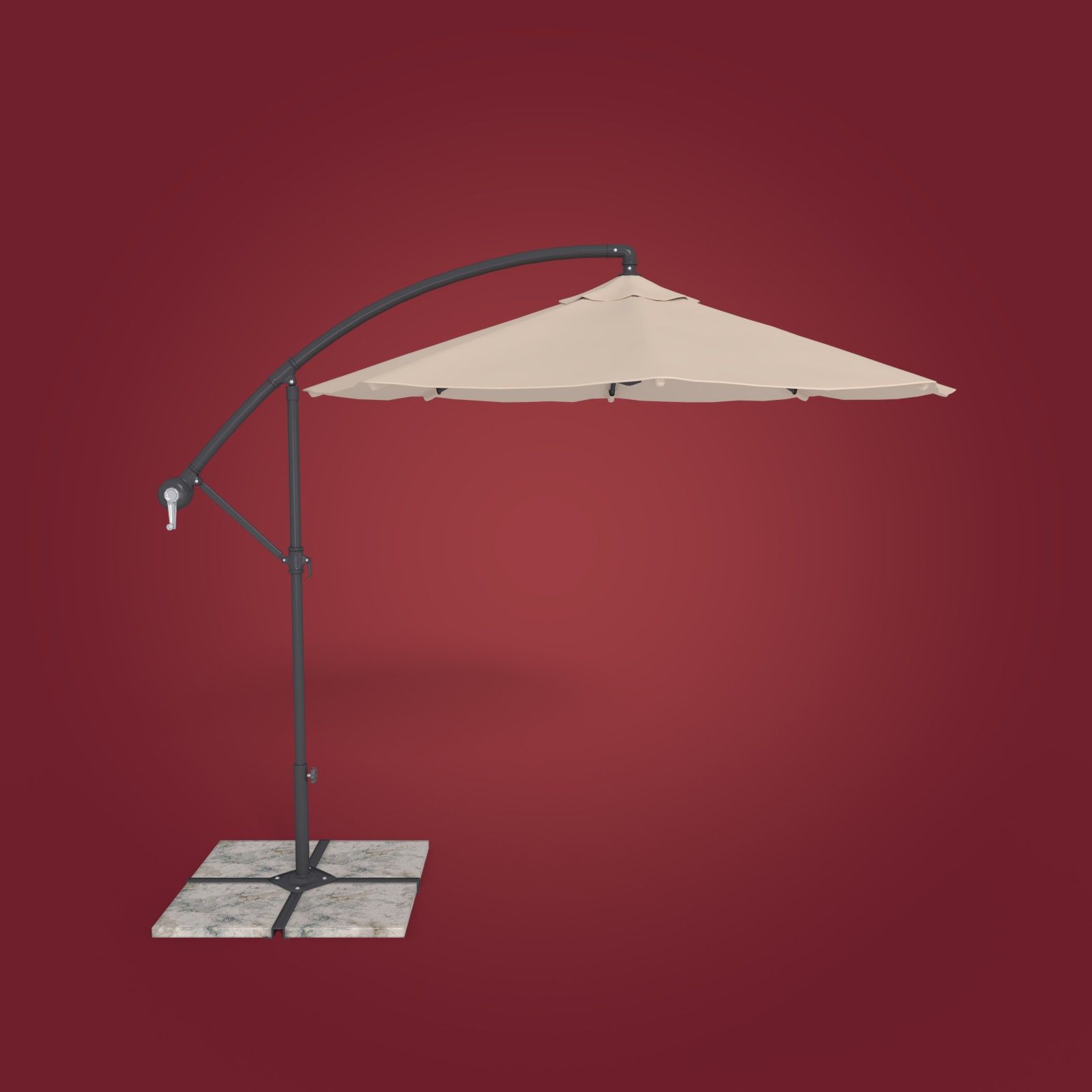 Parasol Dek Parasol 4 3d model