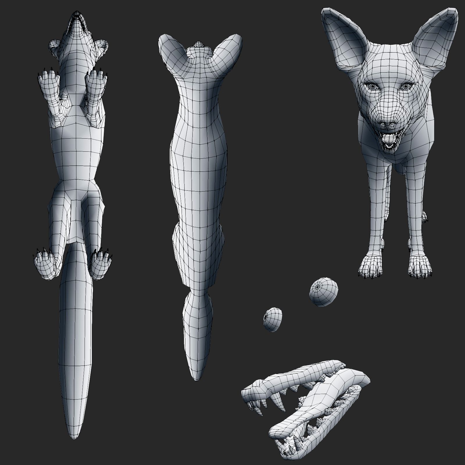 fox royalty-free 3d model - Preview no. 8