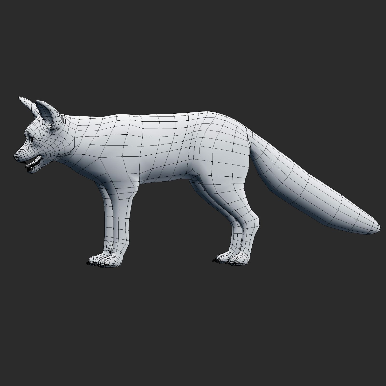 fox royalty-free 3d model - Preview no. 7