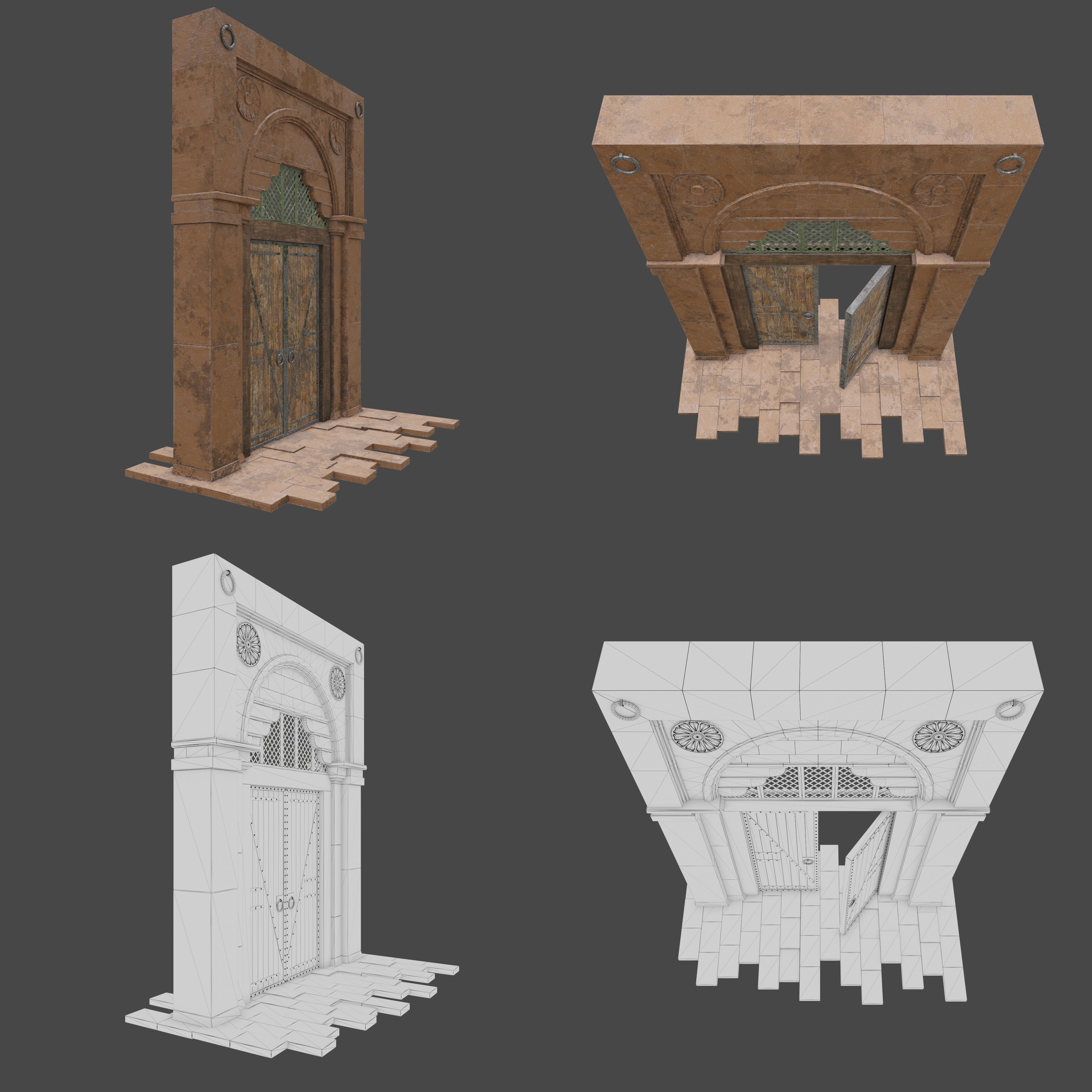 Old Gate 3d model