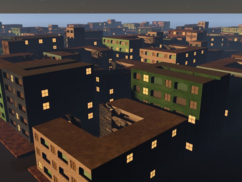 Città semplice 3d model