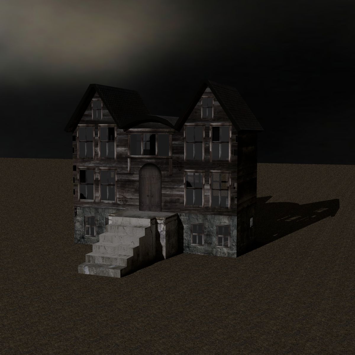 Abandoned house 3d model