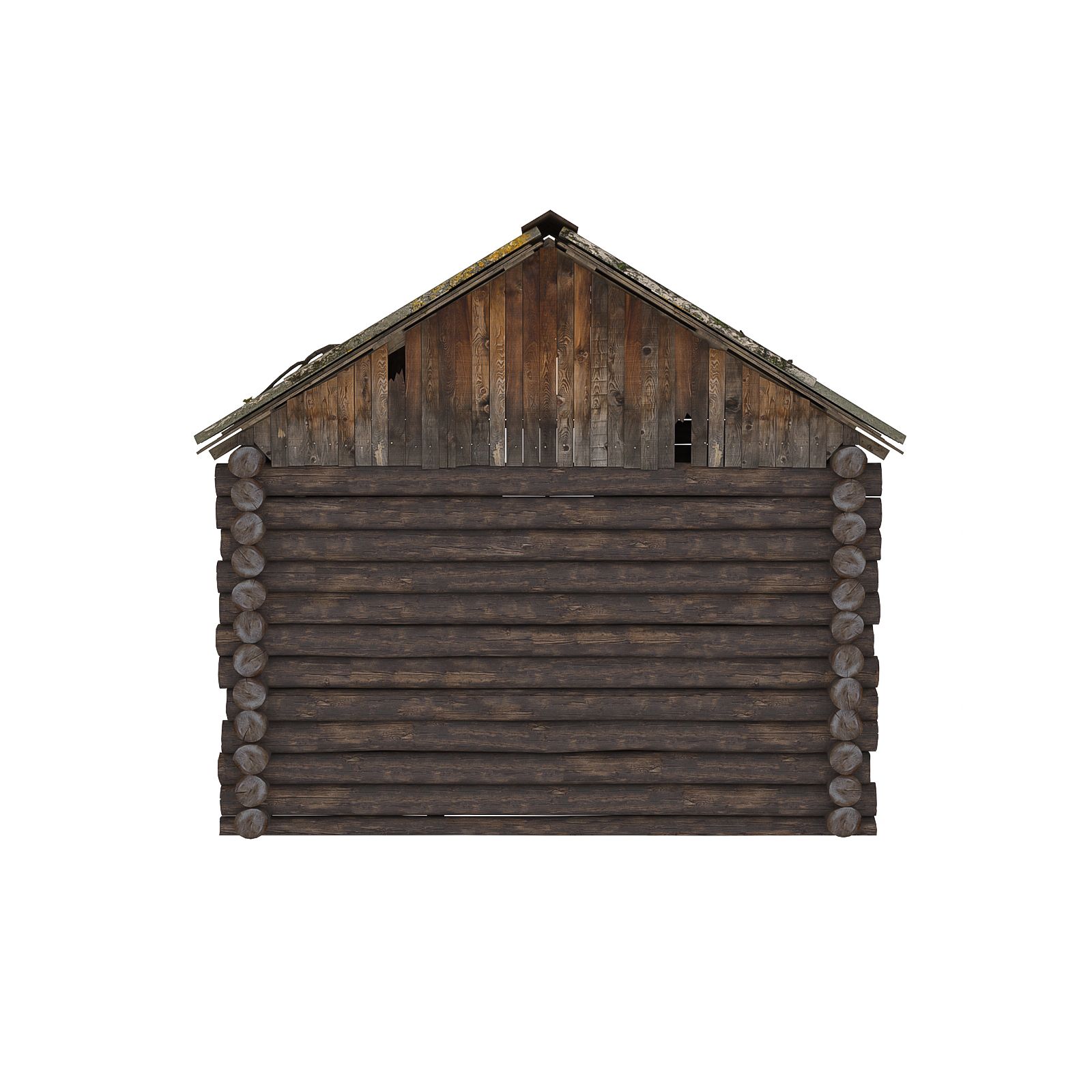 Abandoned house royalty-free 3d model - Preview no. 6