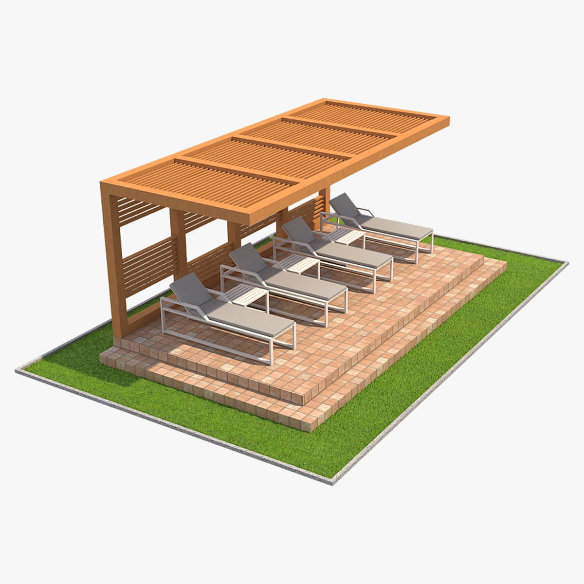 Pergola 1 3d model