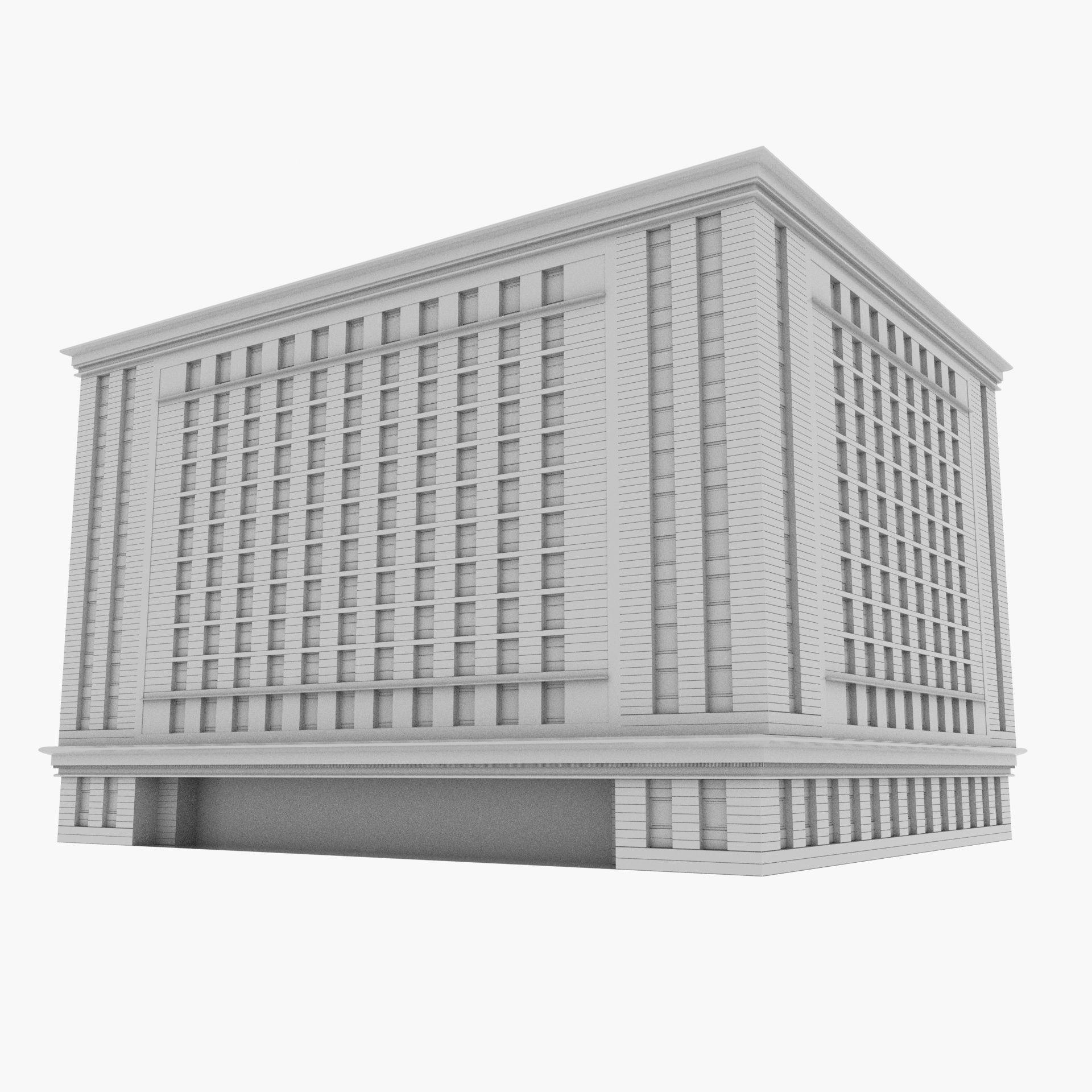 Commercial Building 3d model