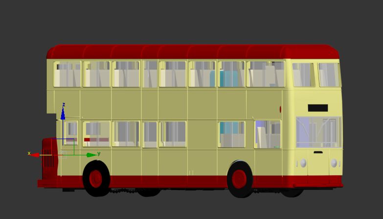 Autobus z Hongkongu 3d model