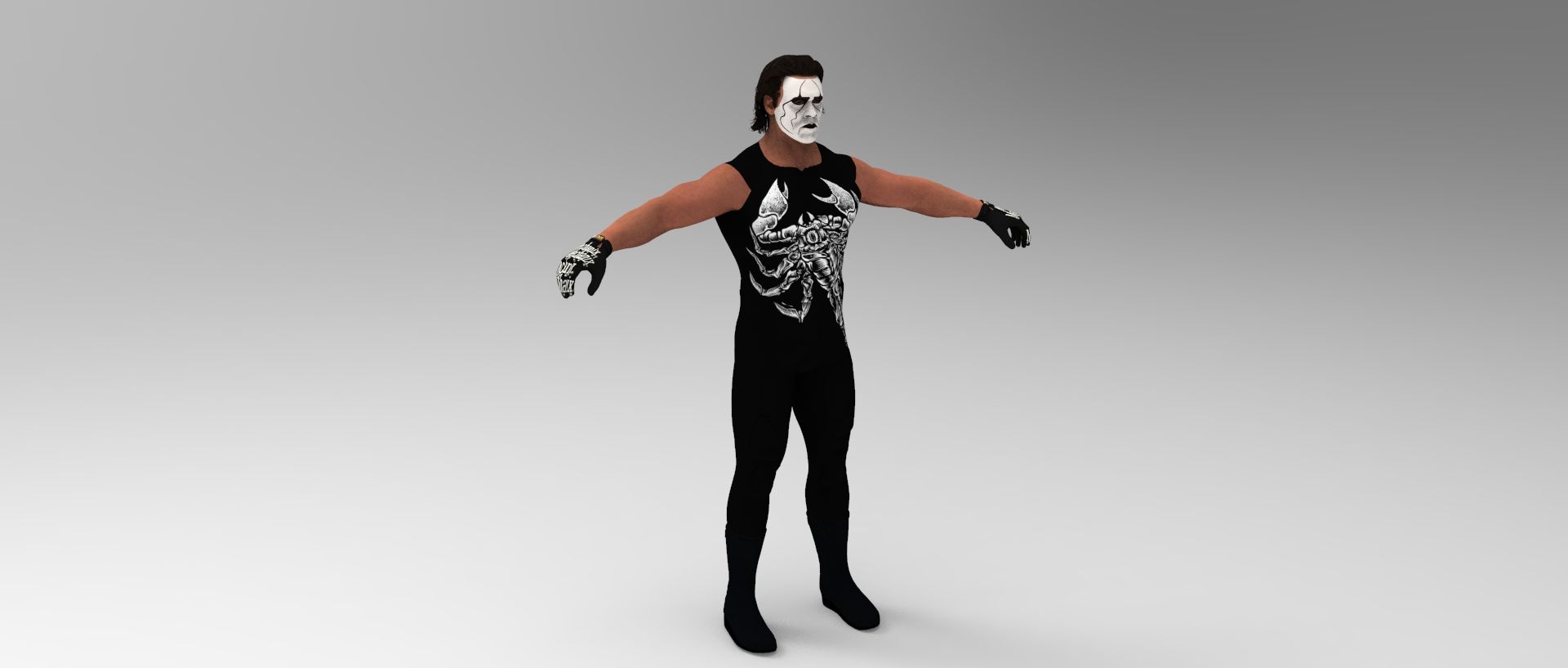 Sting WCW Crow 3d model