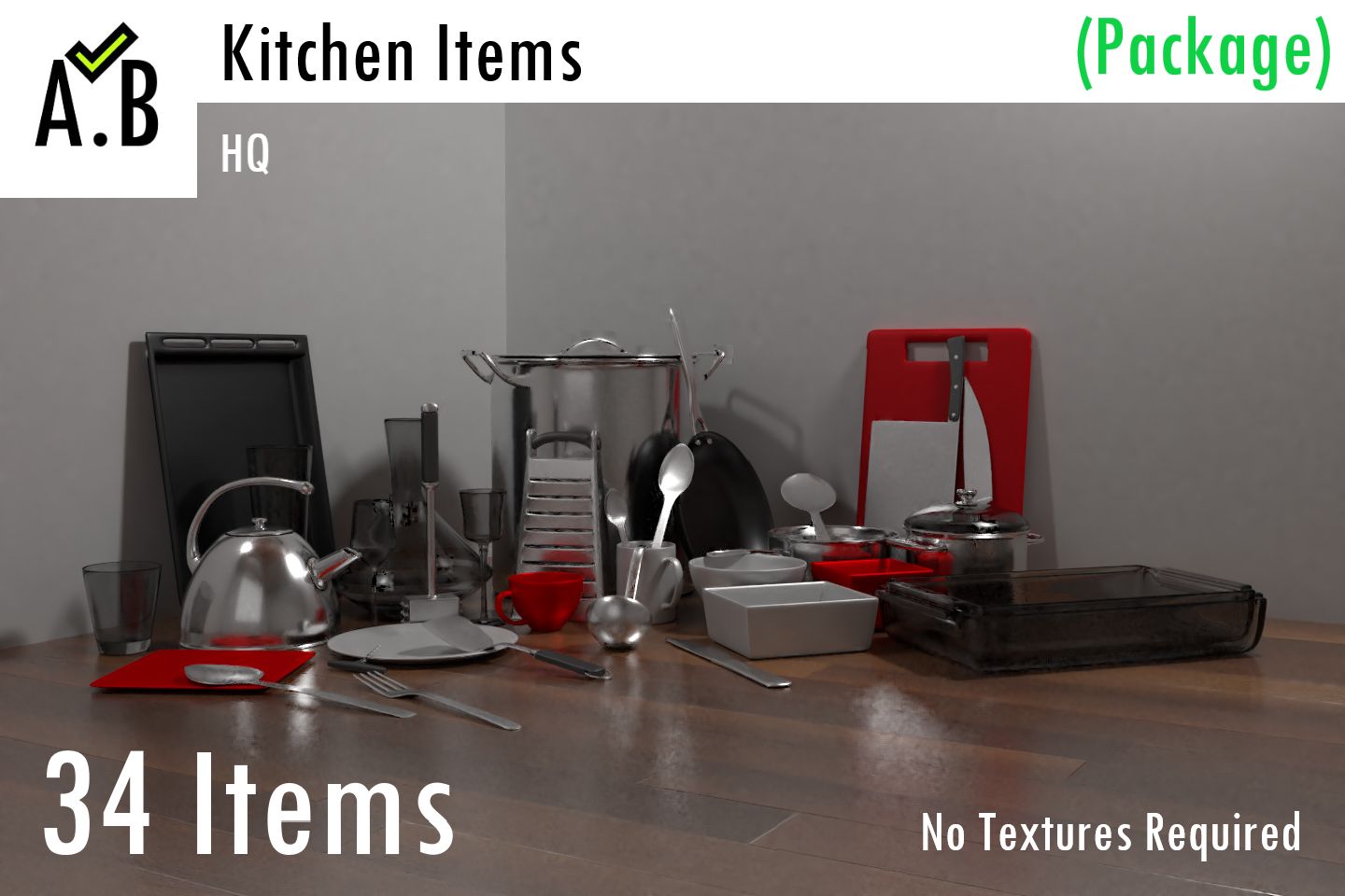 Itens de Cozinha (Pacote) 3d model