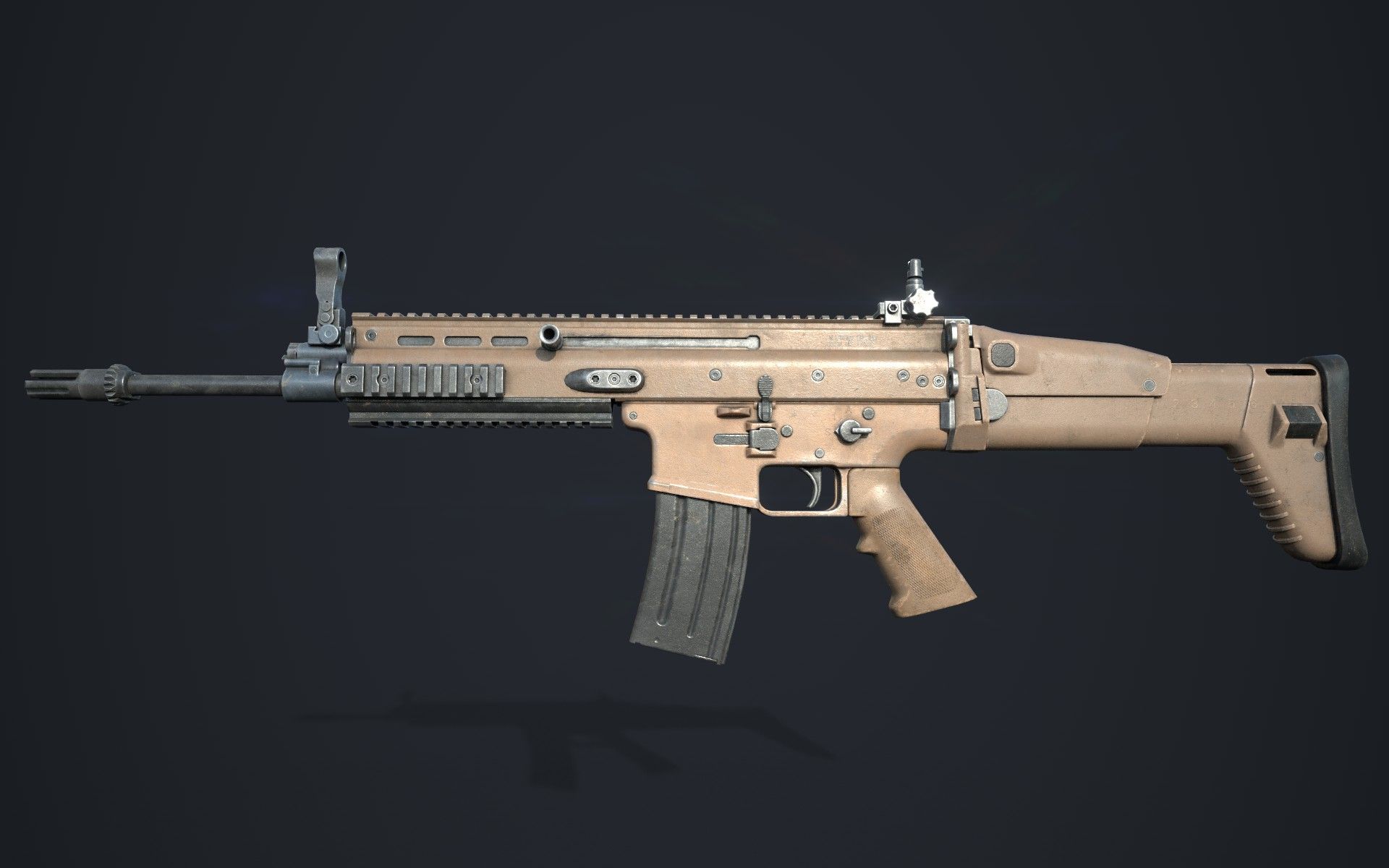 Silah - SCAR-L 3d model