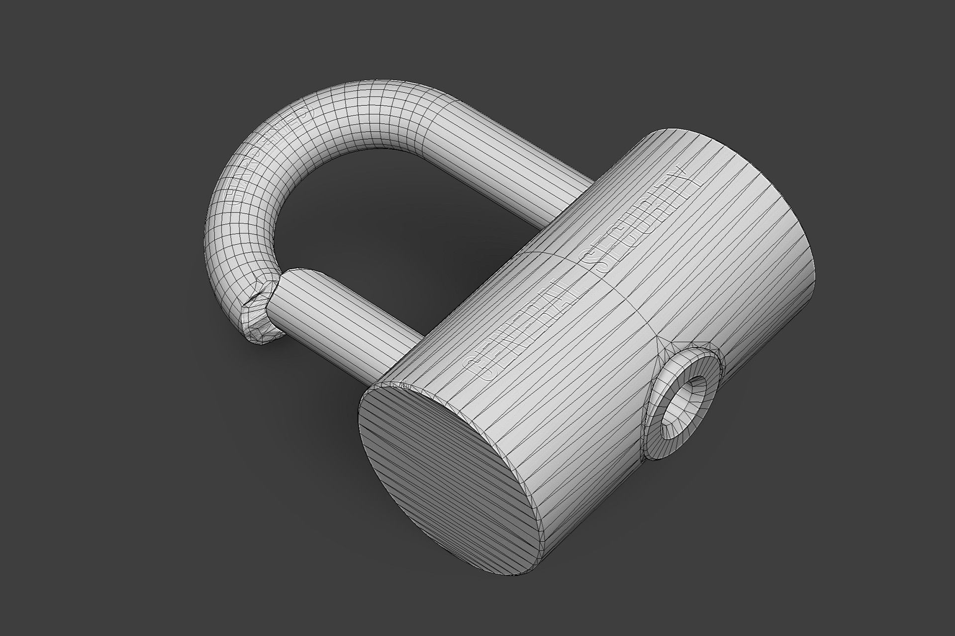 Broken Padlock royalty-free 3d model - Preview no. 9