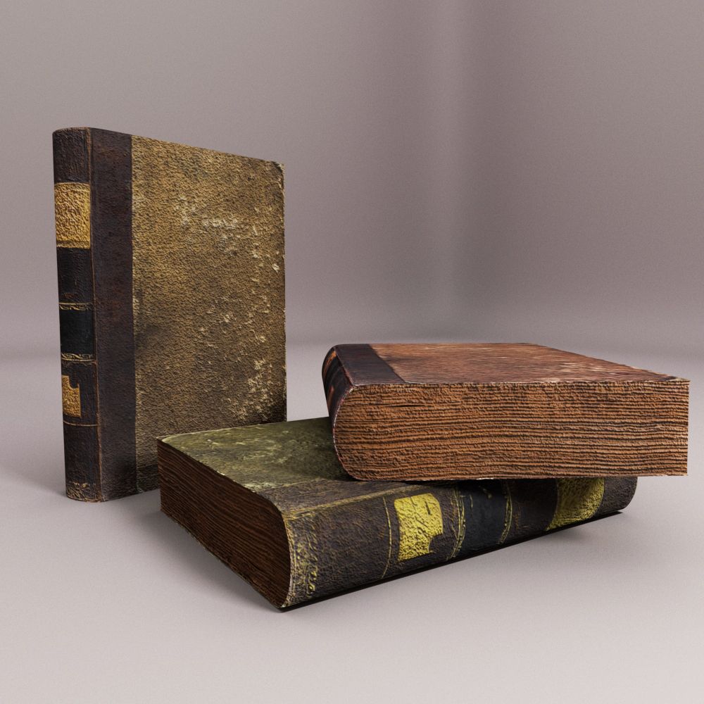 Oude boeken 3d model