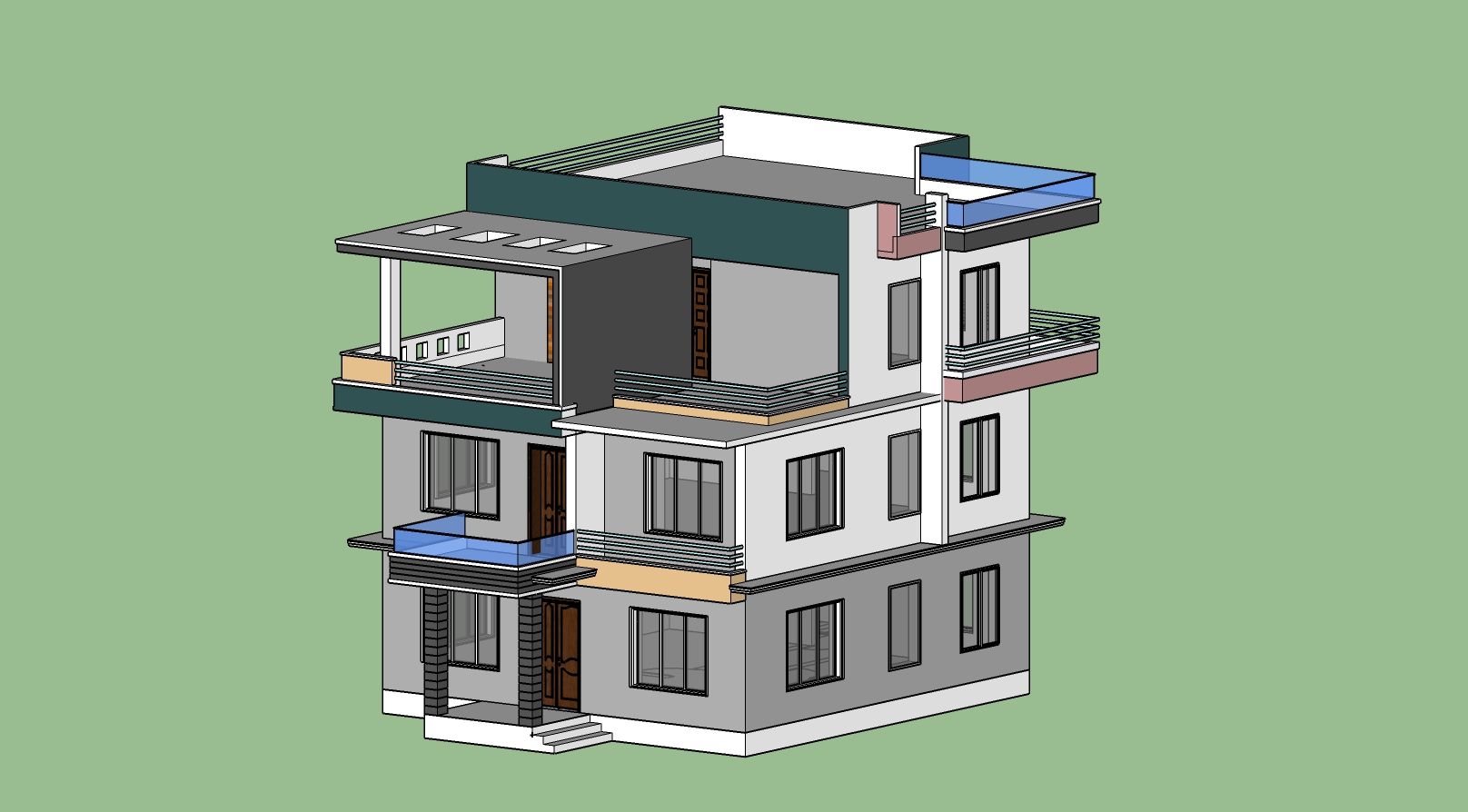 Edifici residenziali 3d model