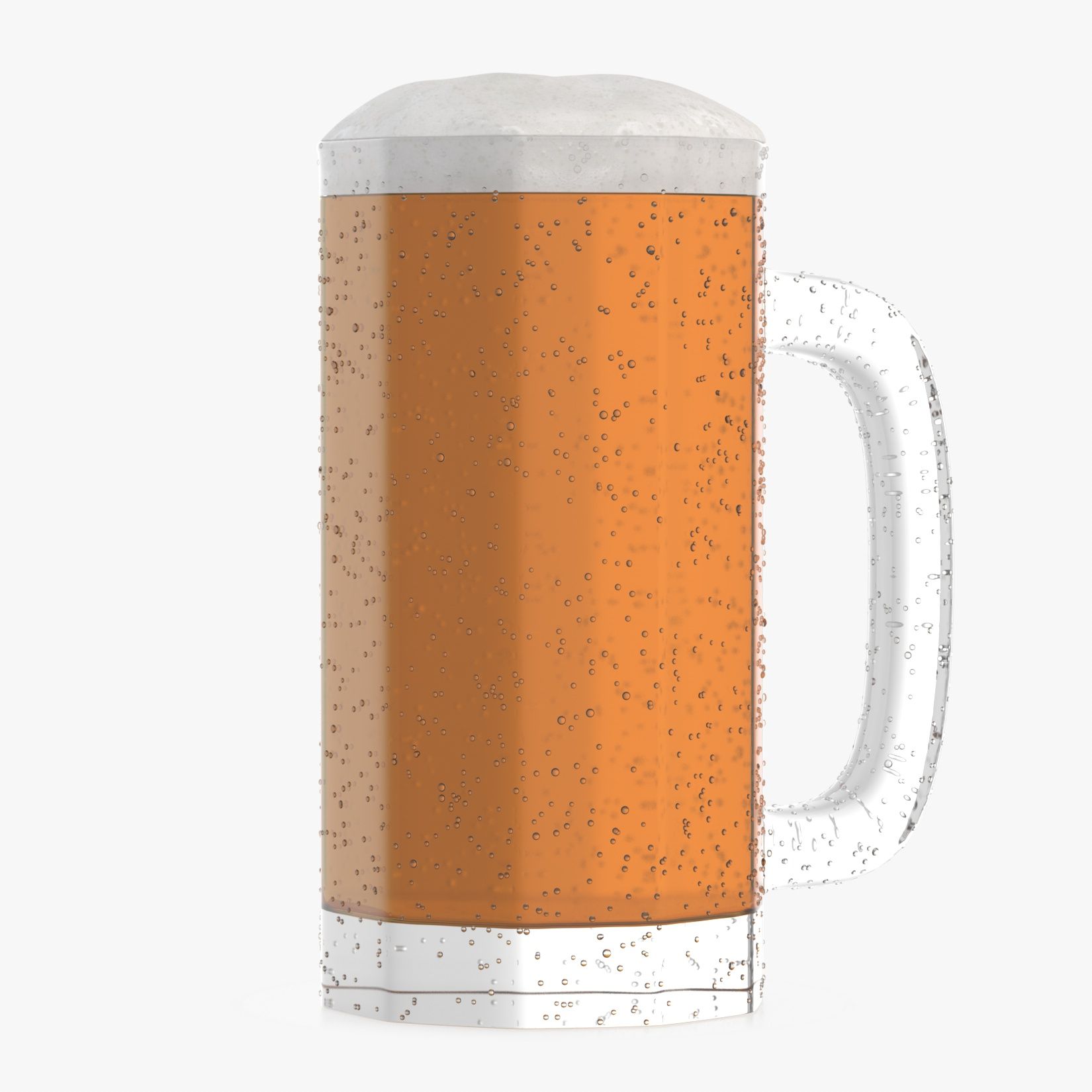 Beer glass 1 L 3d model