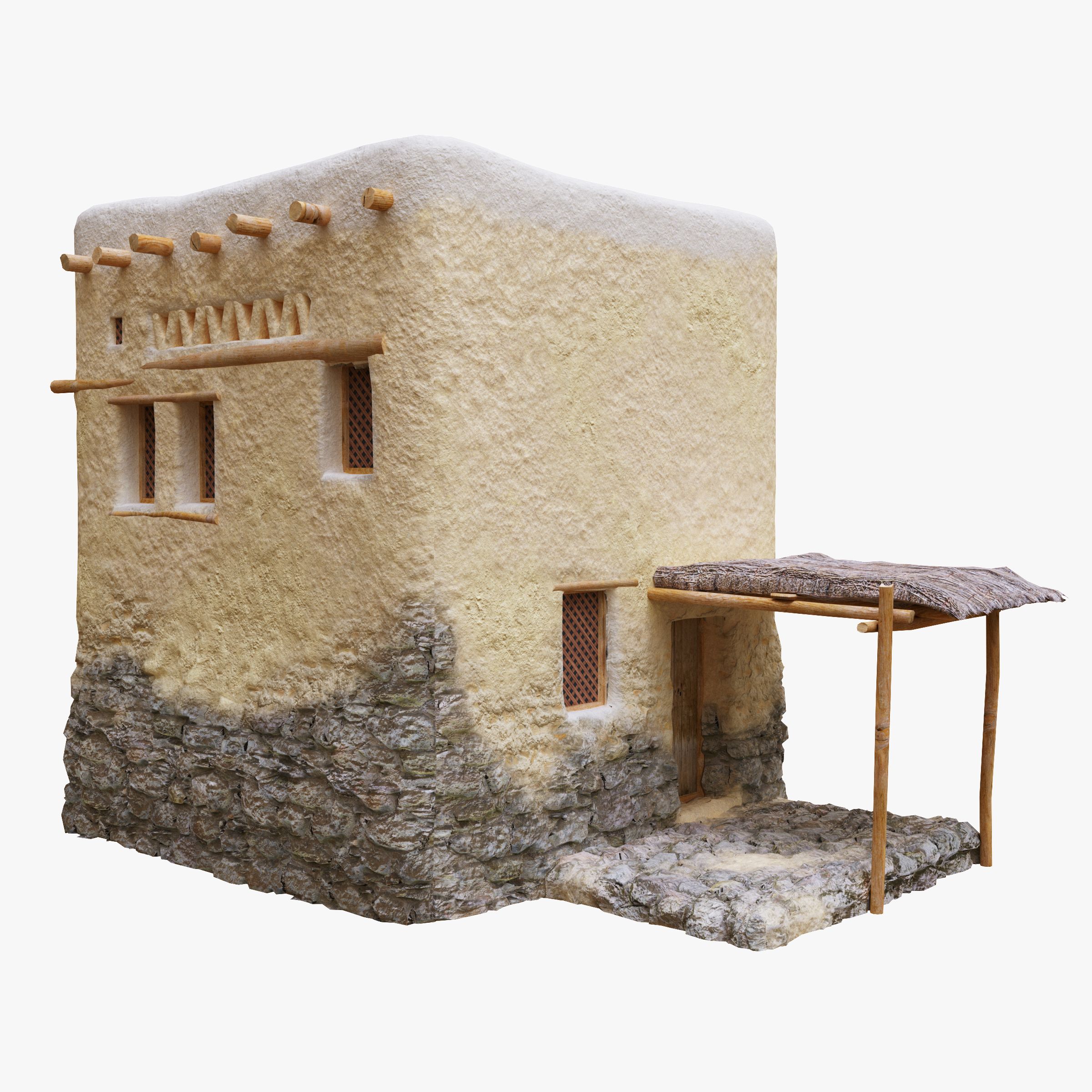 Oud Arabisch Islamitisch Huis 3d model