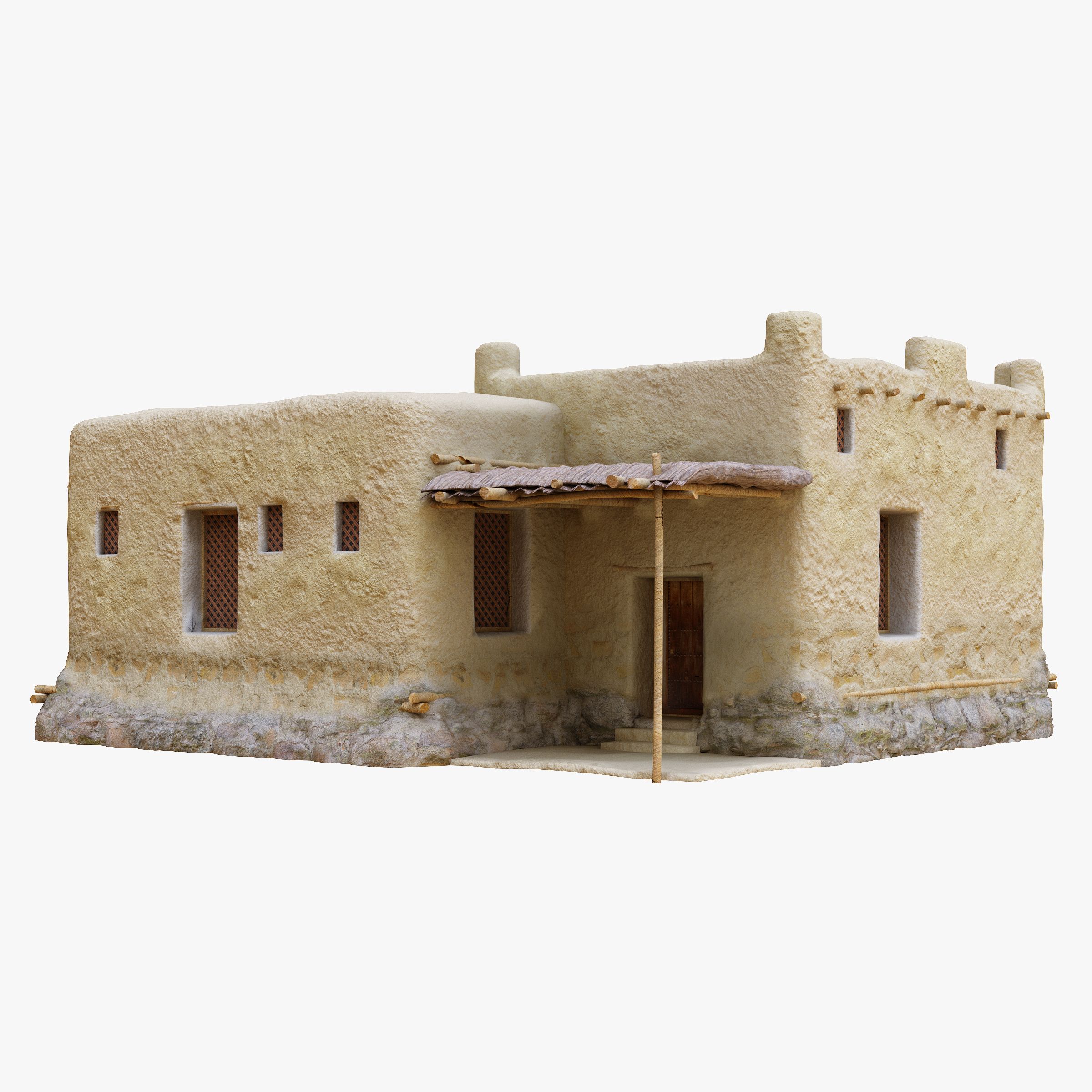 Oud Arabisch Islamitisch Huis 3d model