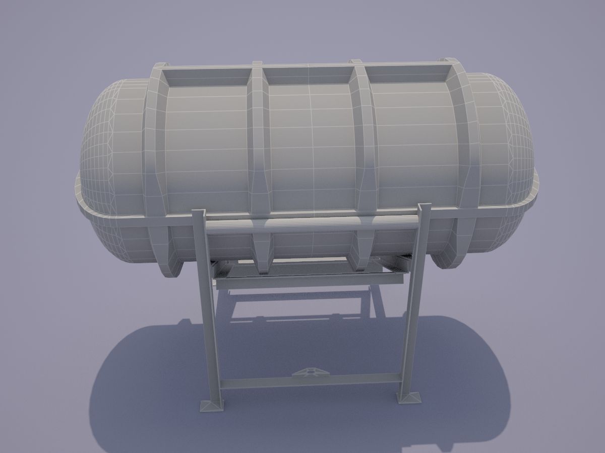 Life Raft royalty-free 3d model - Preview no. 6