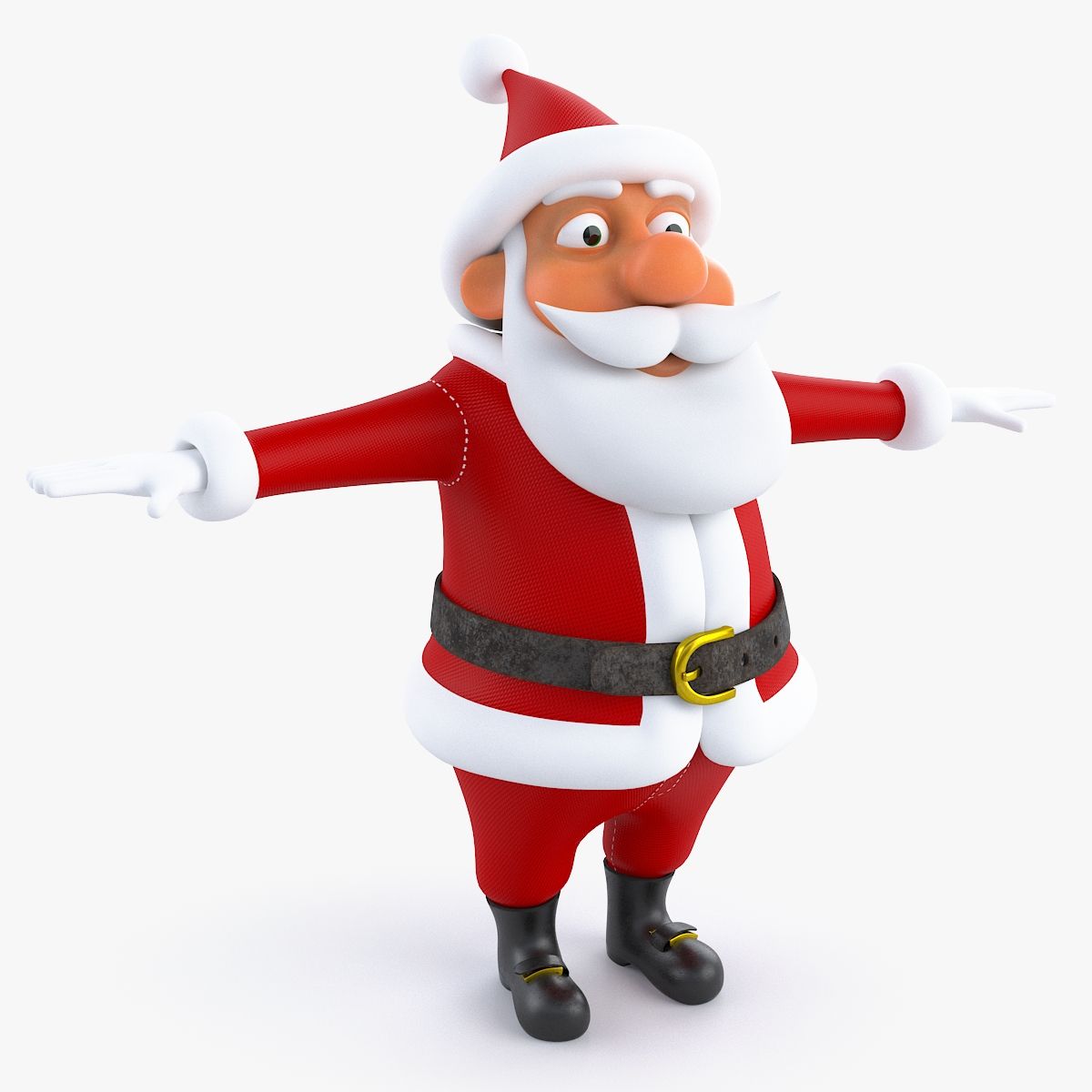 Cartoon Babbo Natale 3d model