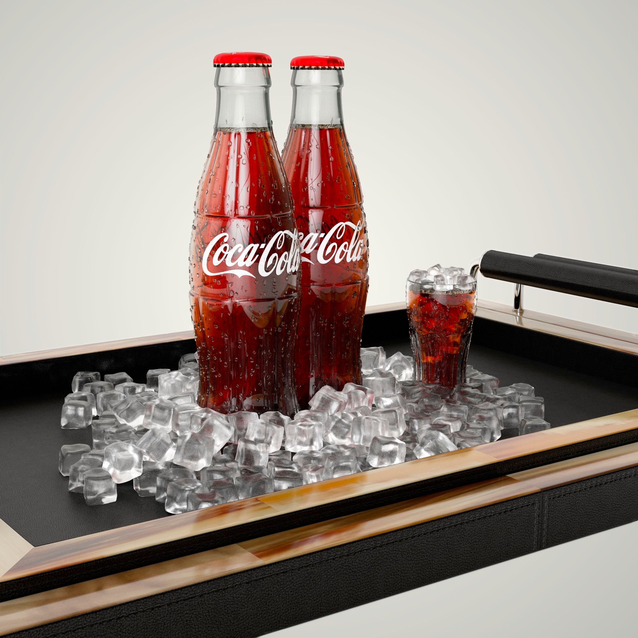 Coca-Cola с лотками аркахорн Саут-Хилл 3d model