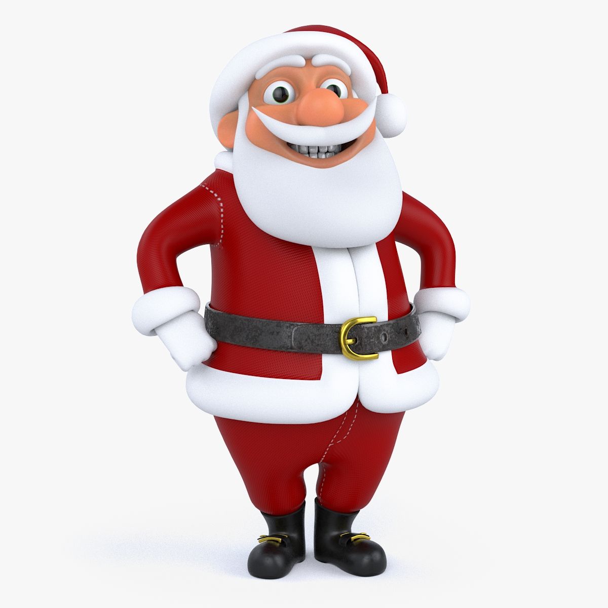 Fumetto truccato Babbo Natale 3d model