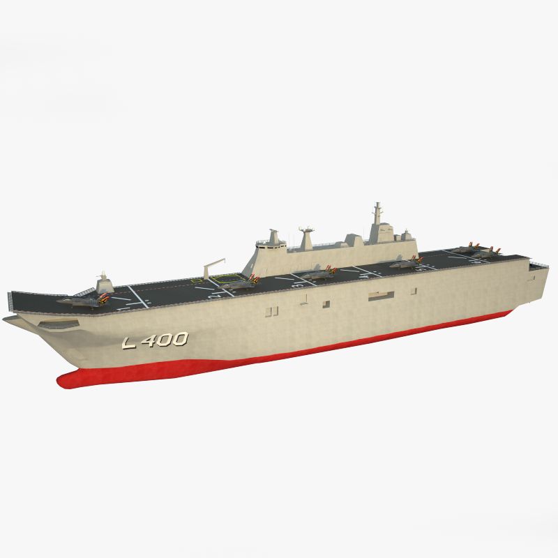 TCG Anadolu L400 Turkish Navy LHD  F35 3d model