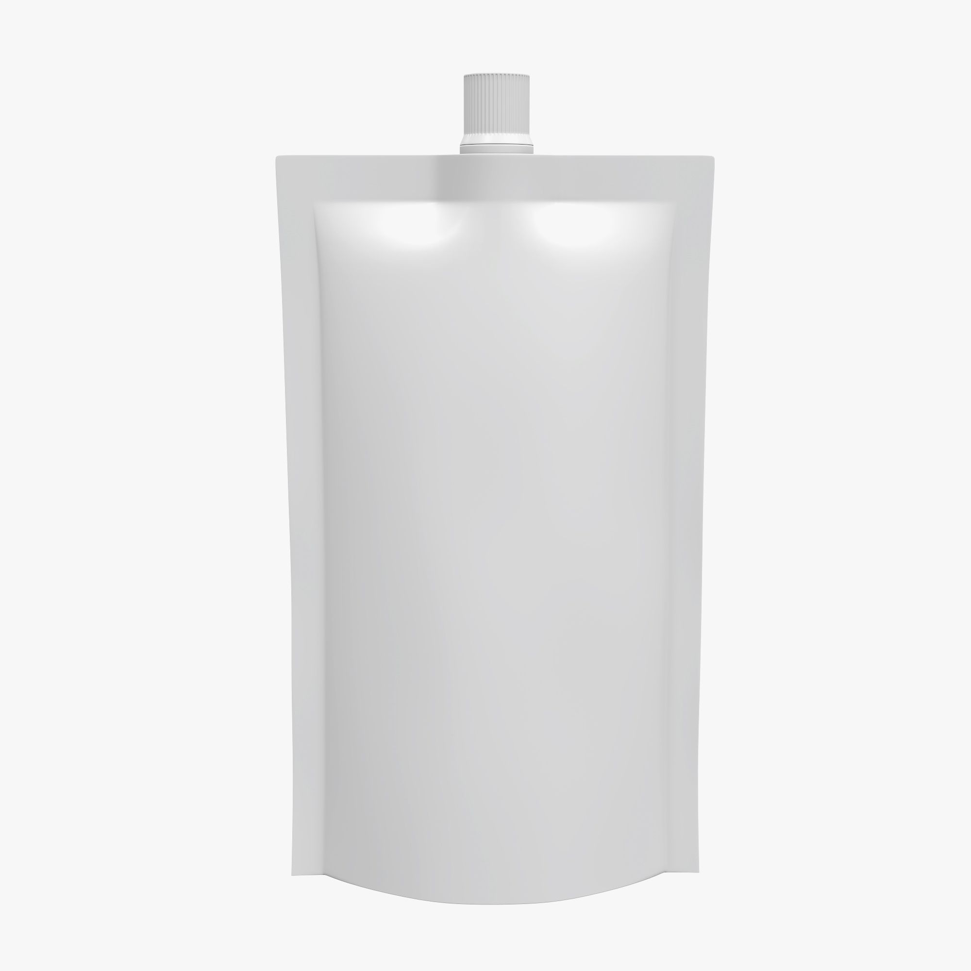 Blank Pouch Bag With Top Spout Lid Mock Up 05 3d model