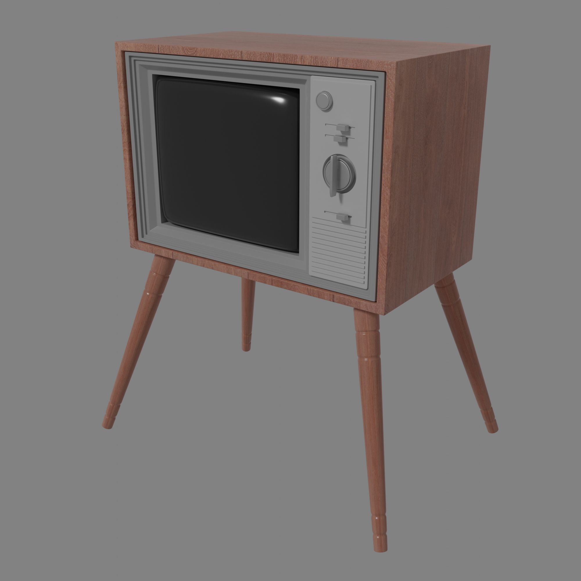 oude televisie 3d model