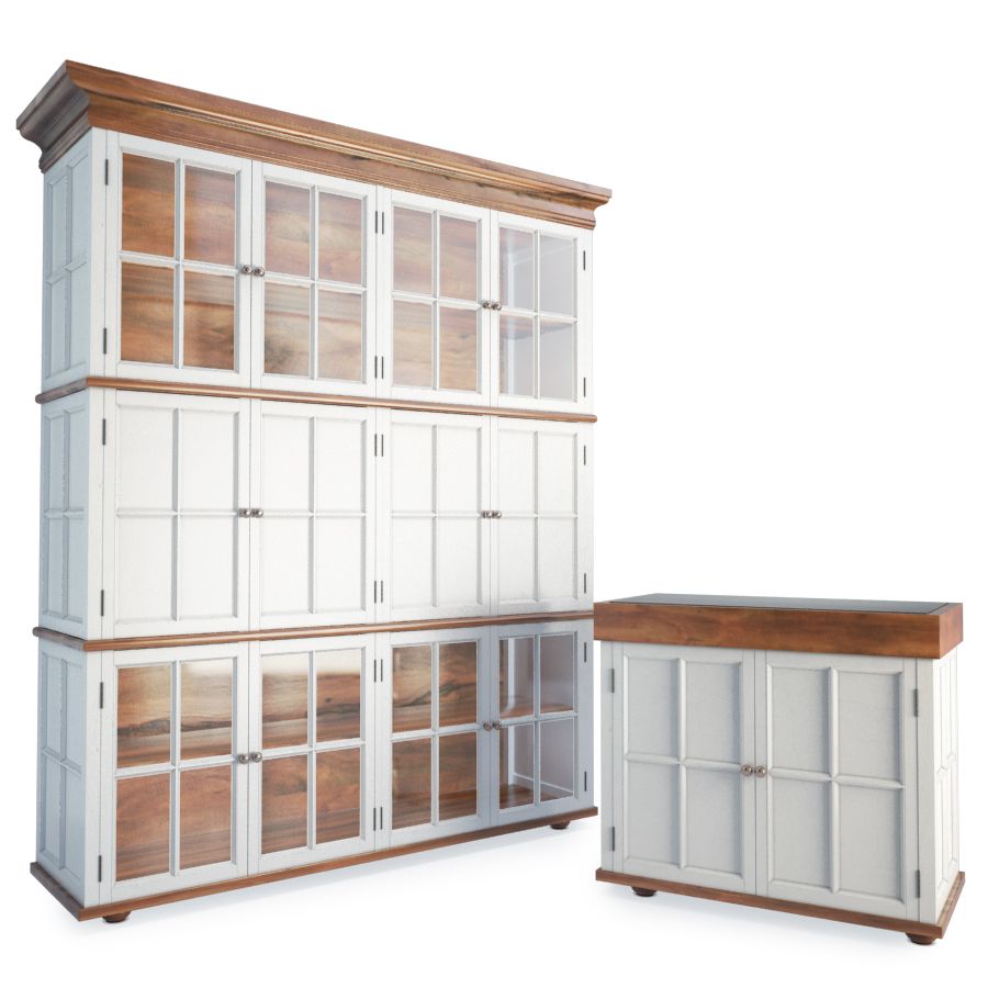 Wood Storage Furniture 3d model