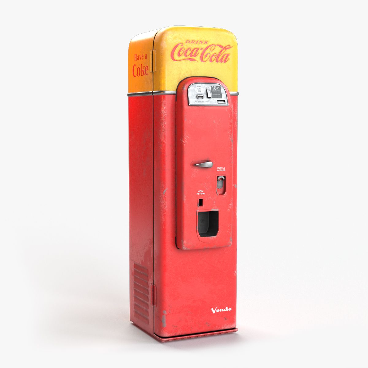 Торговый автомат Coca Cola 1956 года 3d model