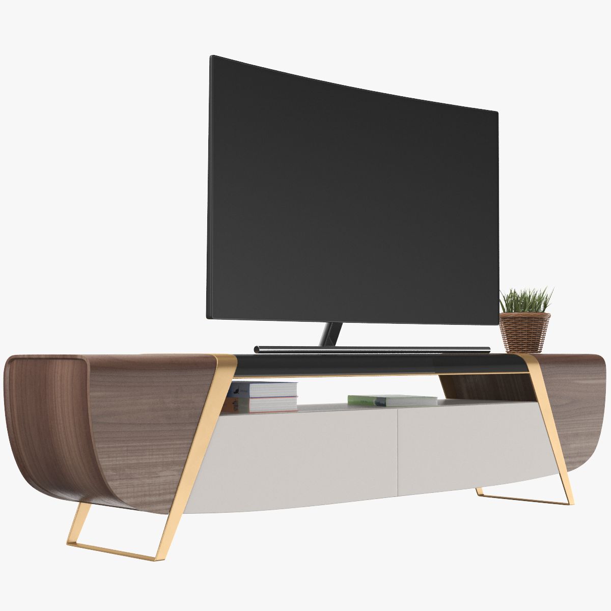 Mobile TV con Smart TV 3d model