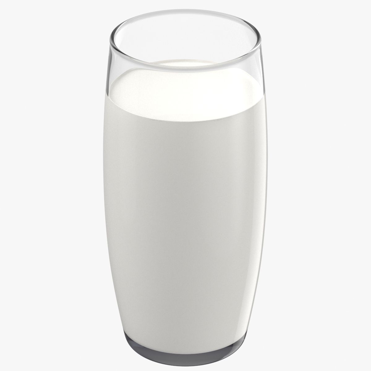 Glas med mjölk 3d model