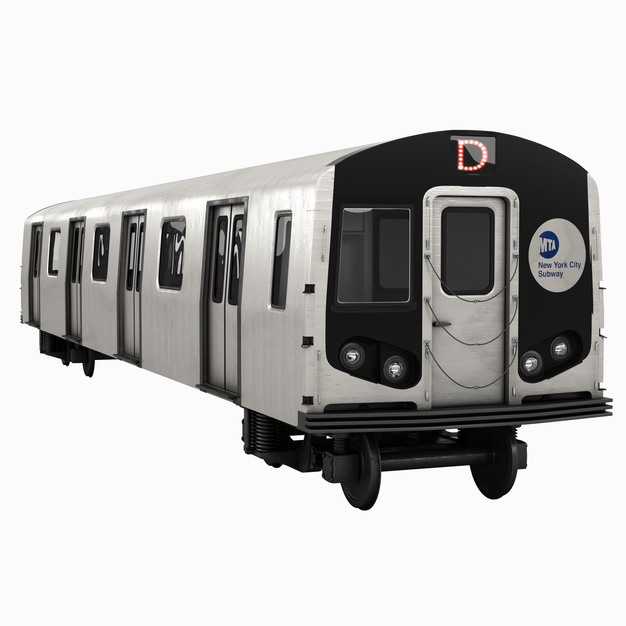 NYC Subway train 3d model