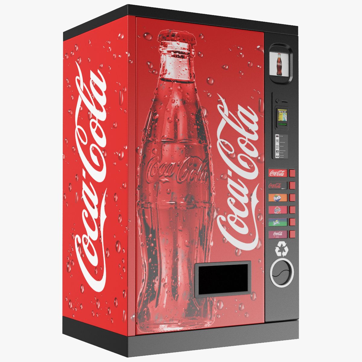 Торговый автомат Coca Cola 3d model