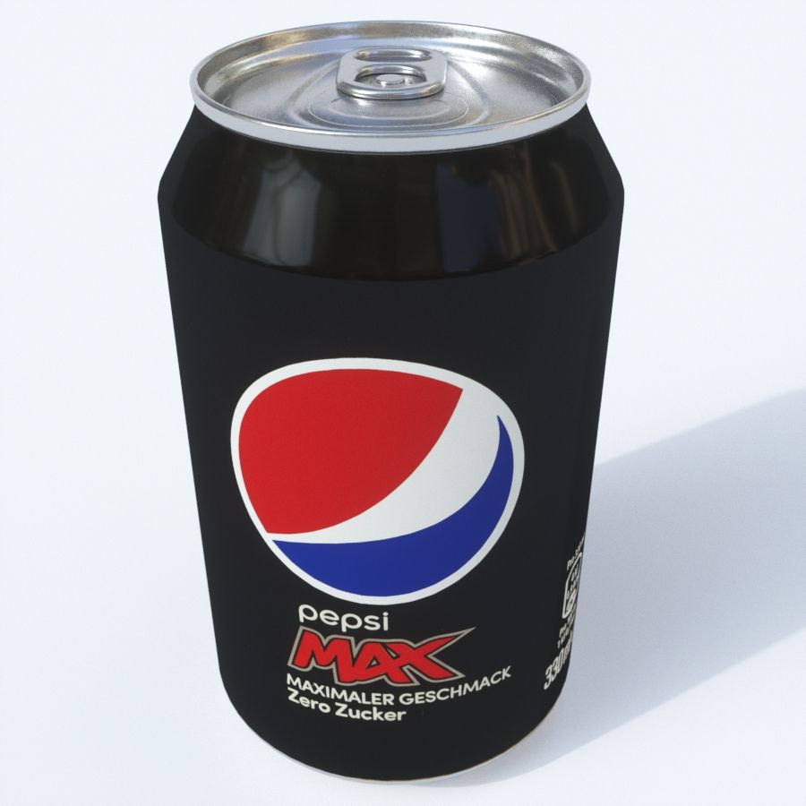 Pepsi max can 3d model