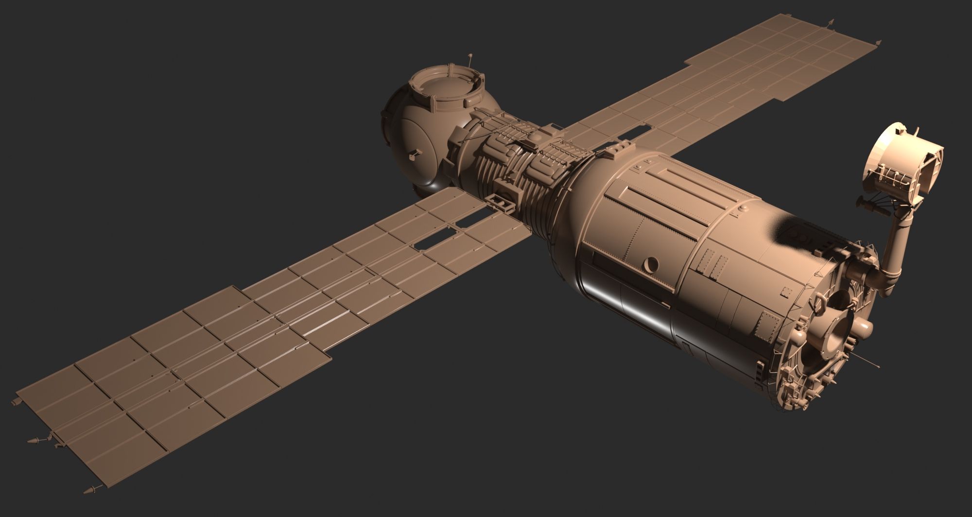 Satelliet 3d model