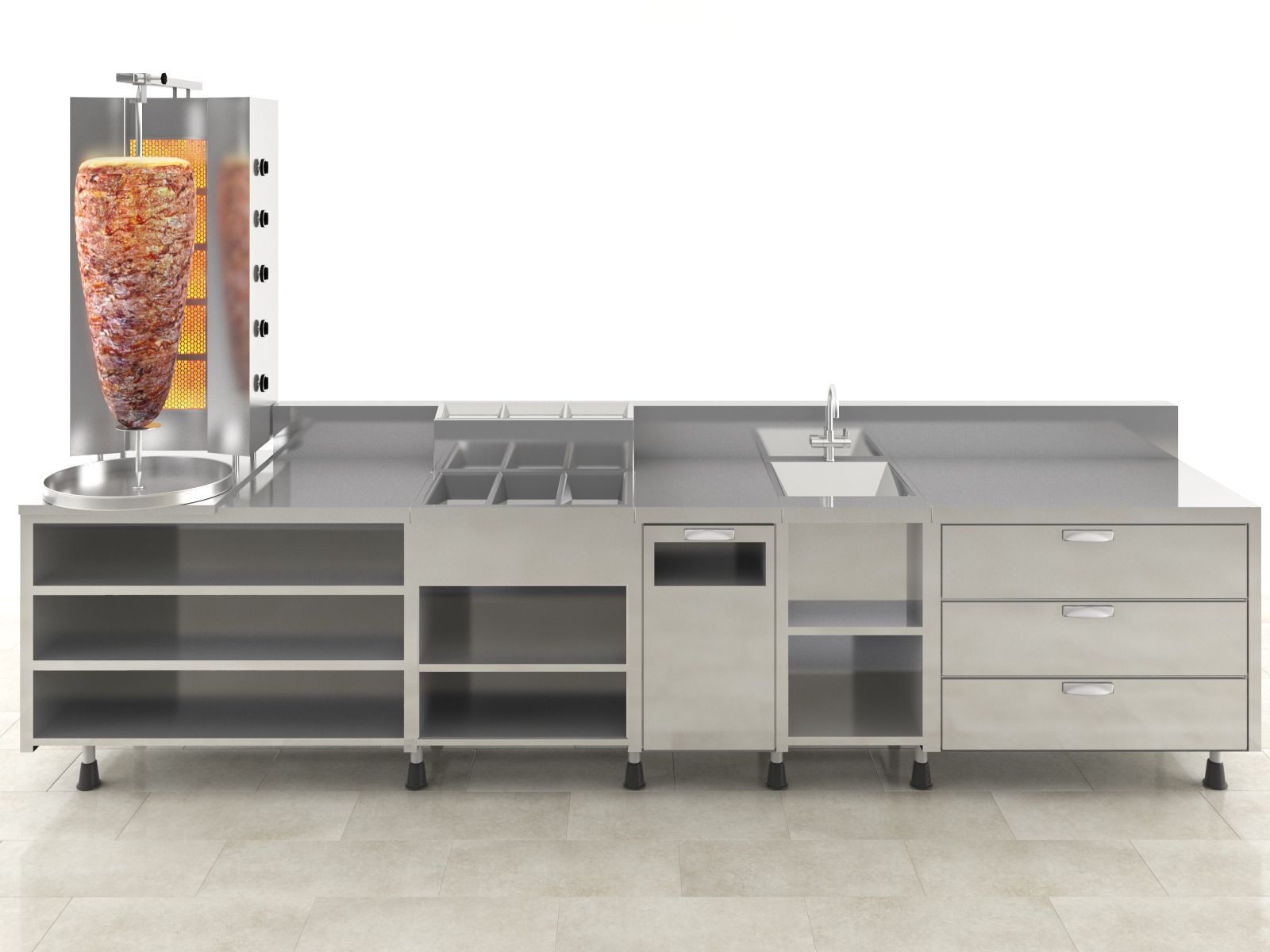 Doner Machine 3d model