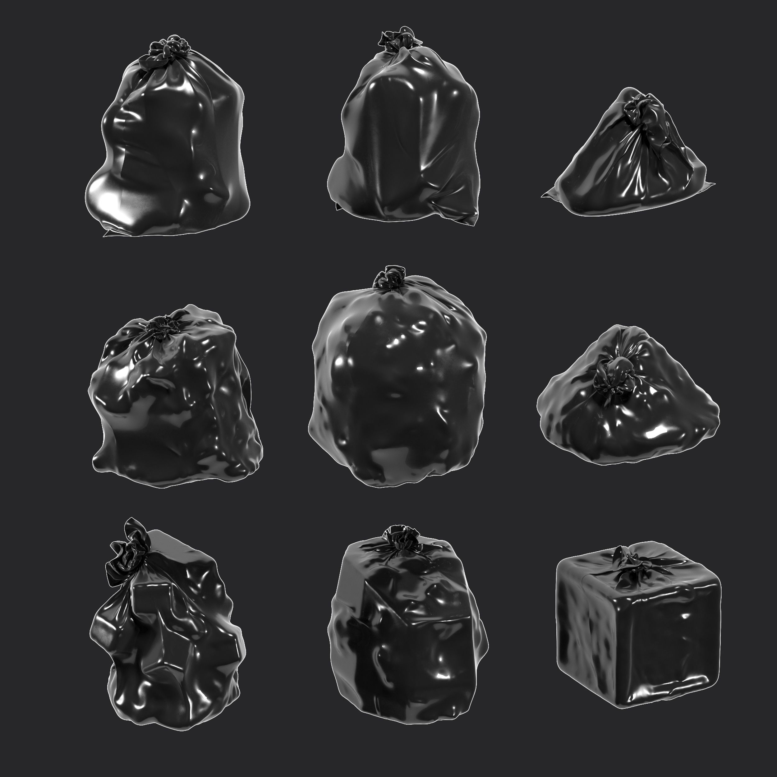 Bin bag 3d model