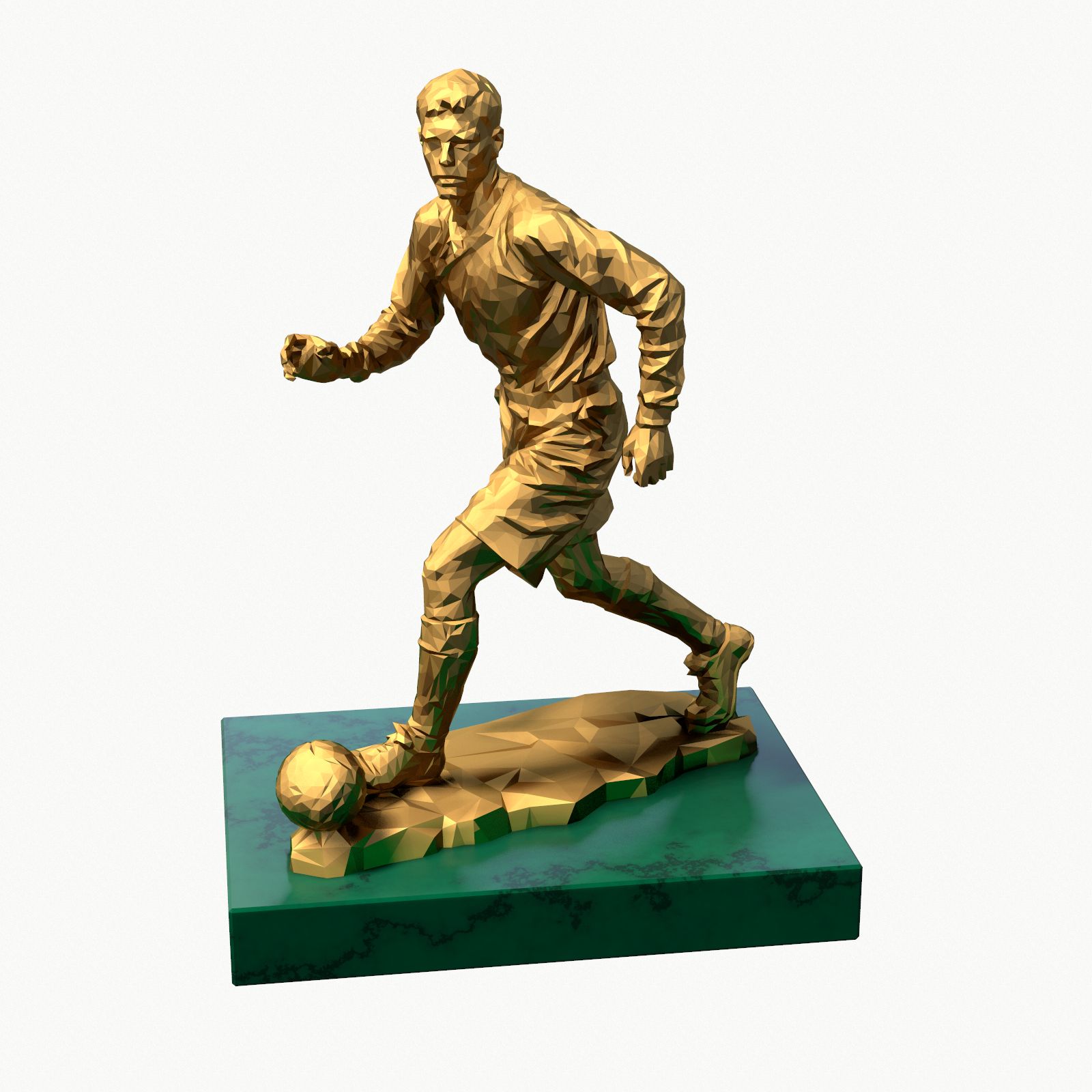 scultura del trofeo di calcio 3d model