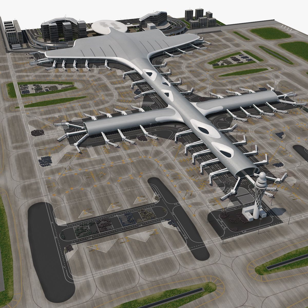 Aeroporto internazionale 3d model