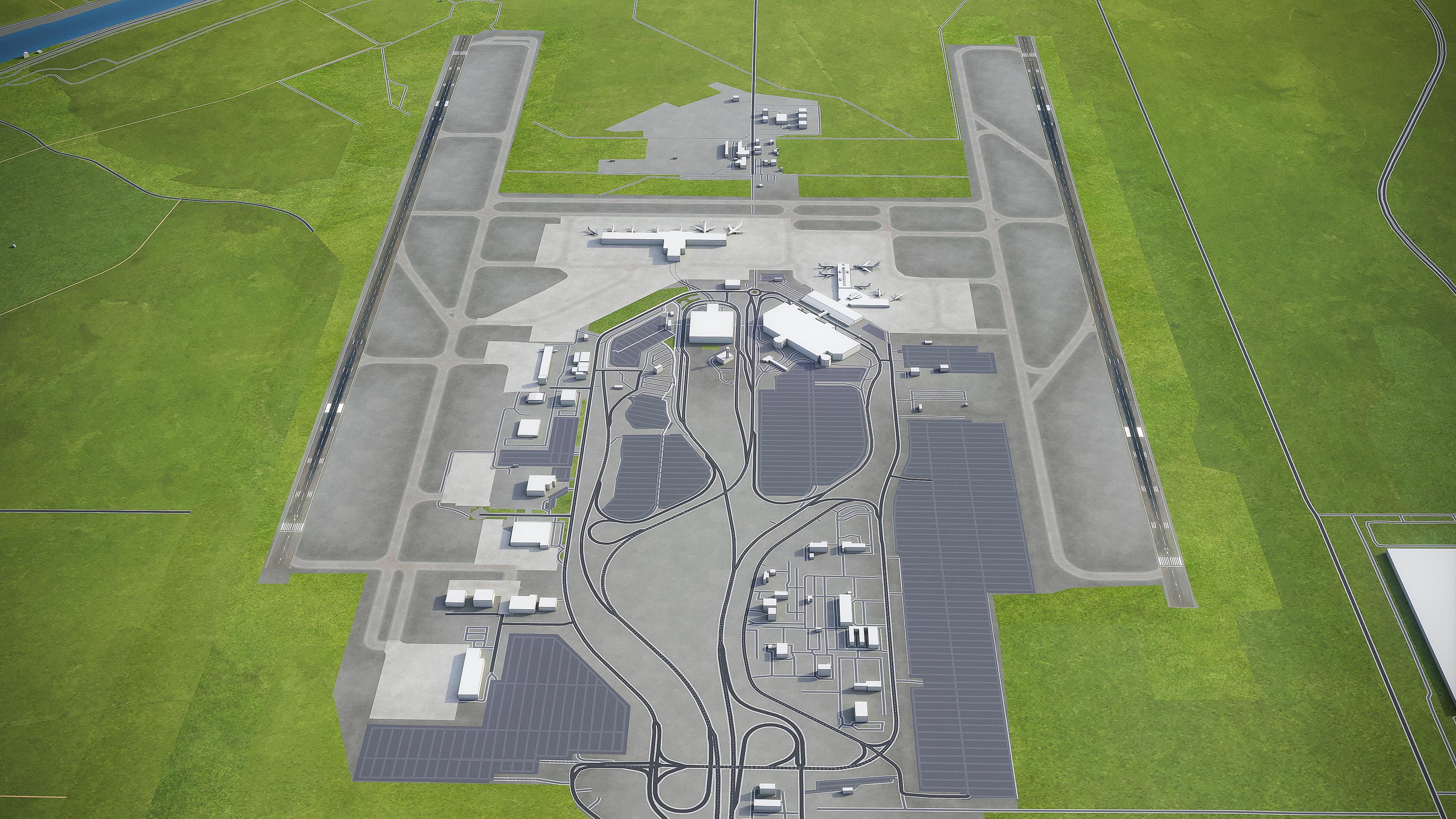 Sacramento International Airport 3d model