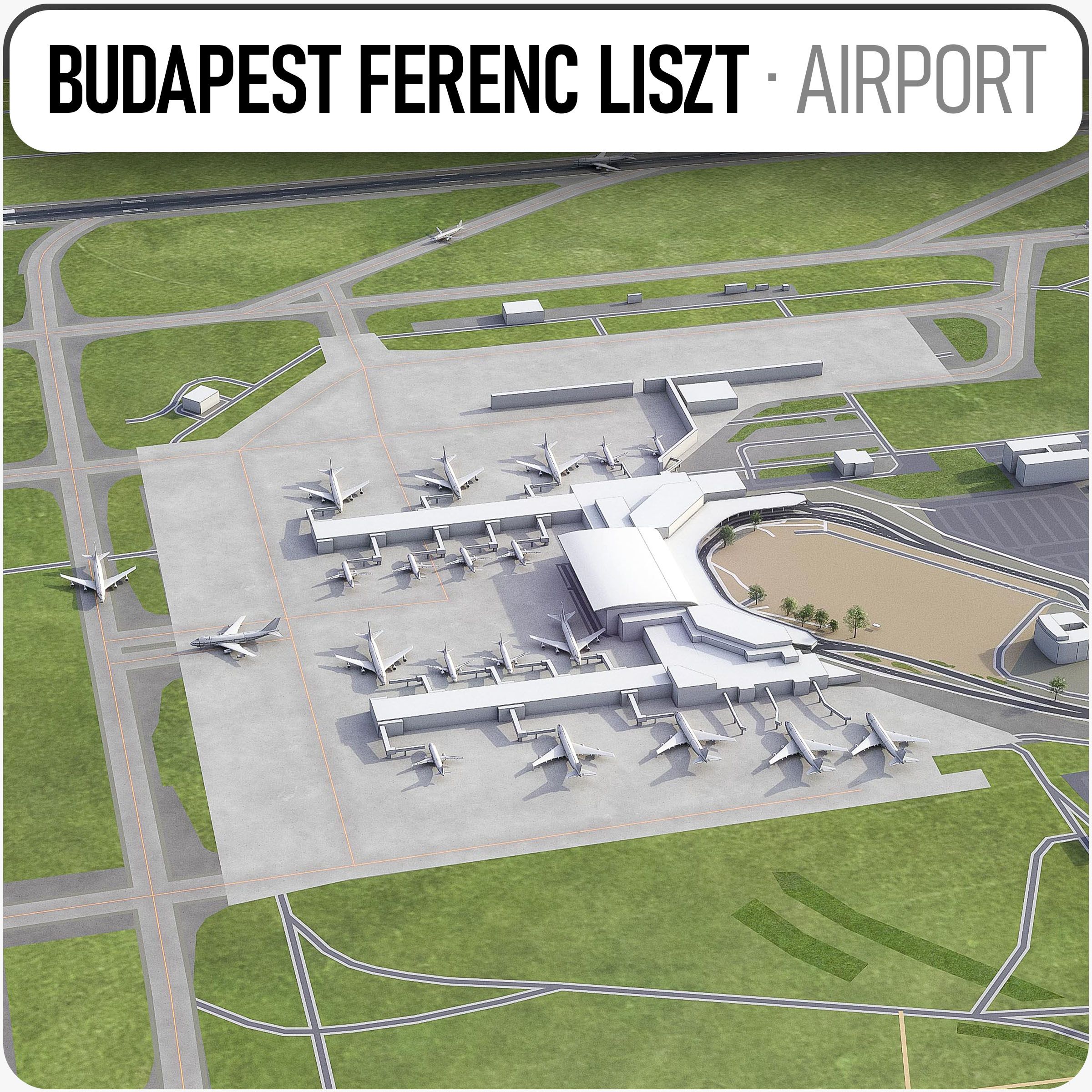 Budapests flygplats - BUD 3d model