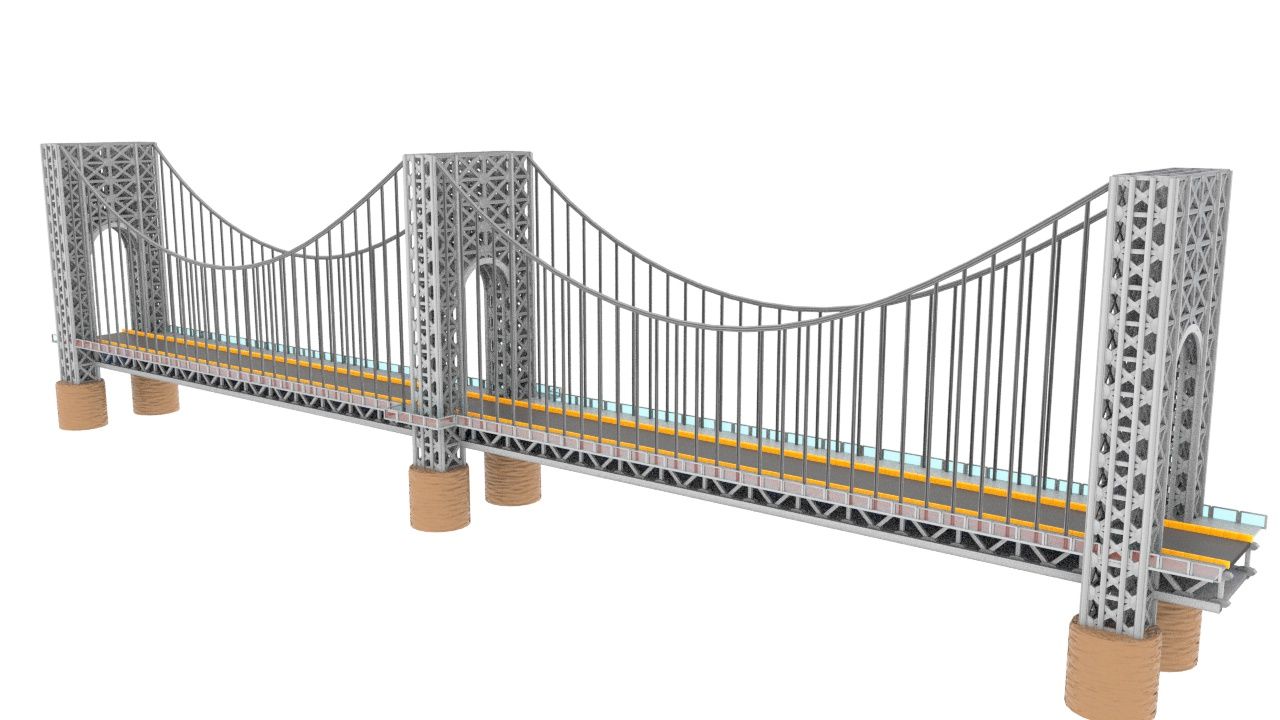 puente modelo 3d