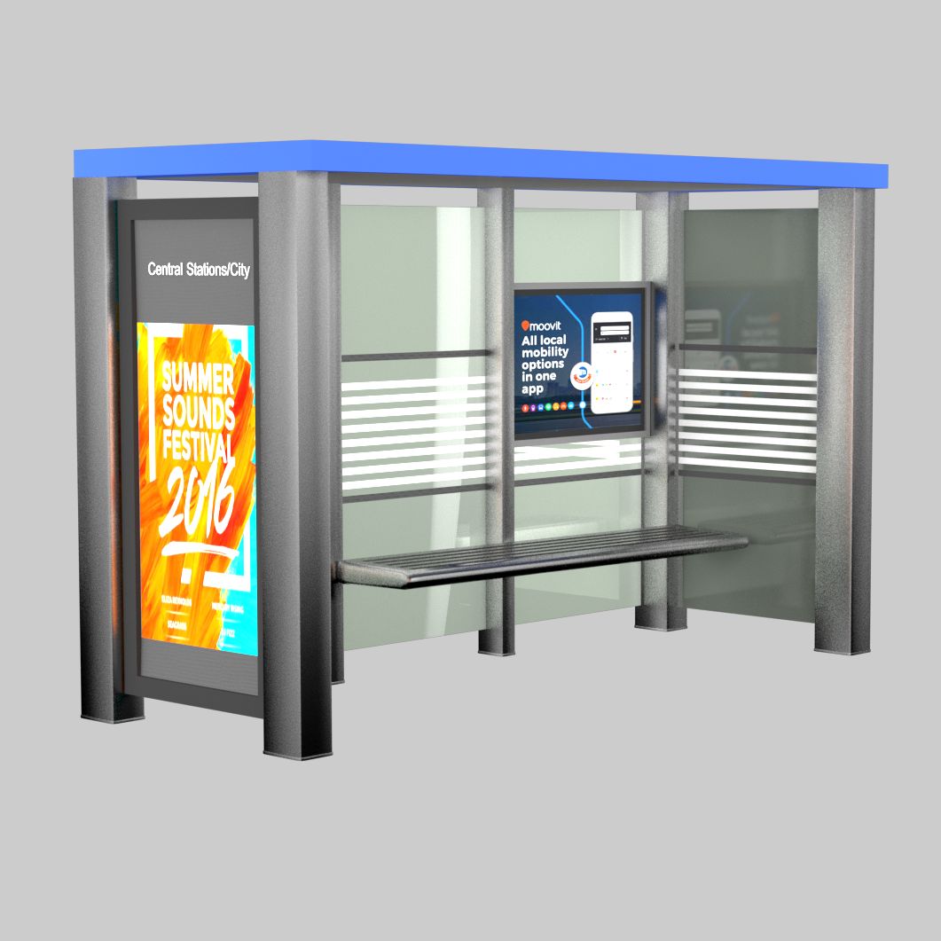 bus stop 3d model