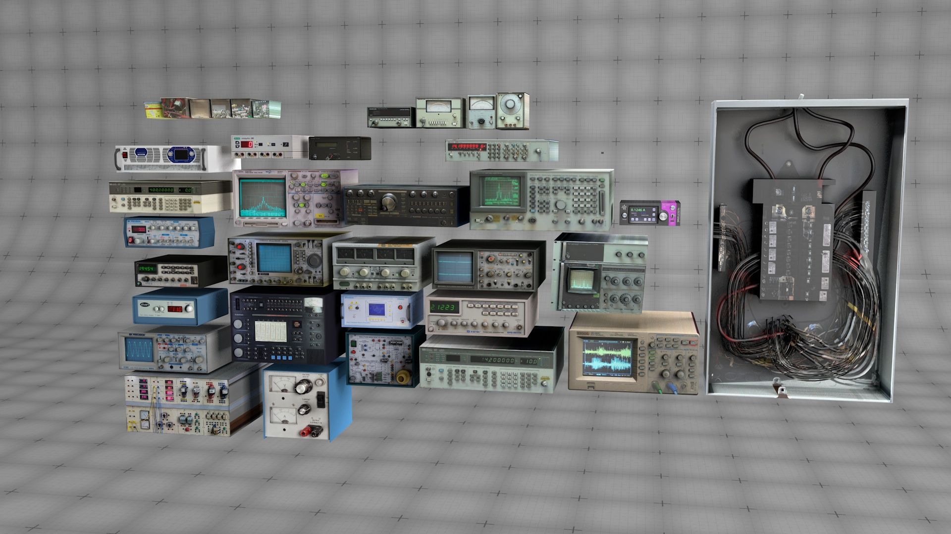 Electrónica, VIntage modelo 3d