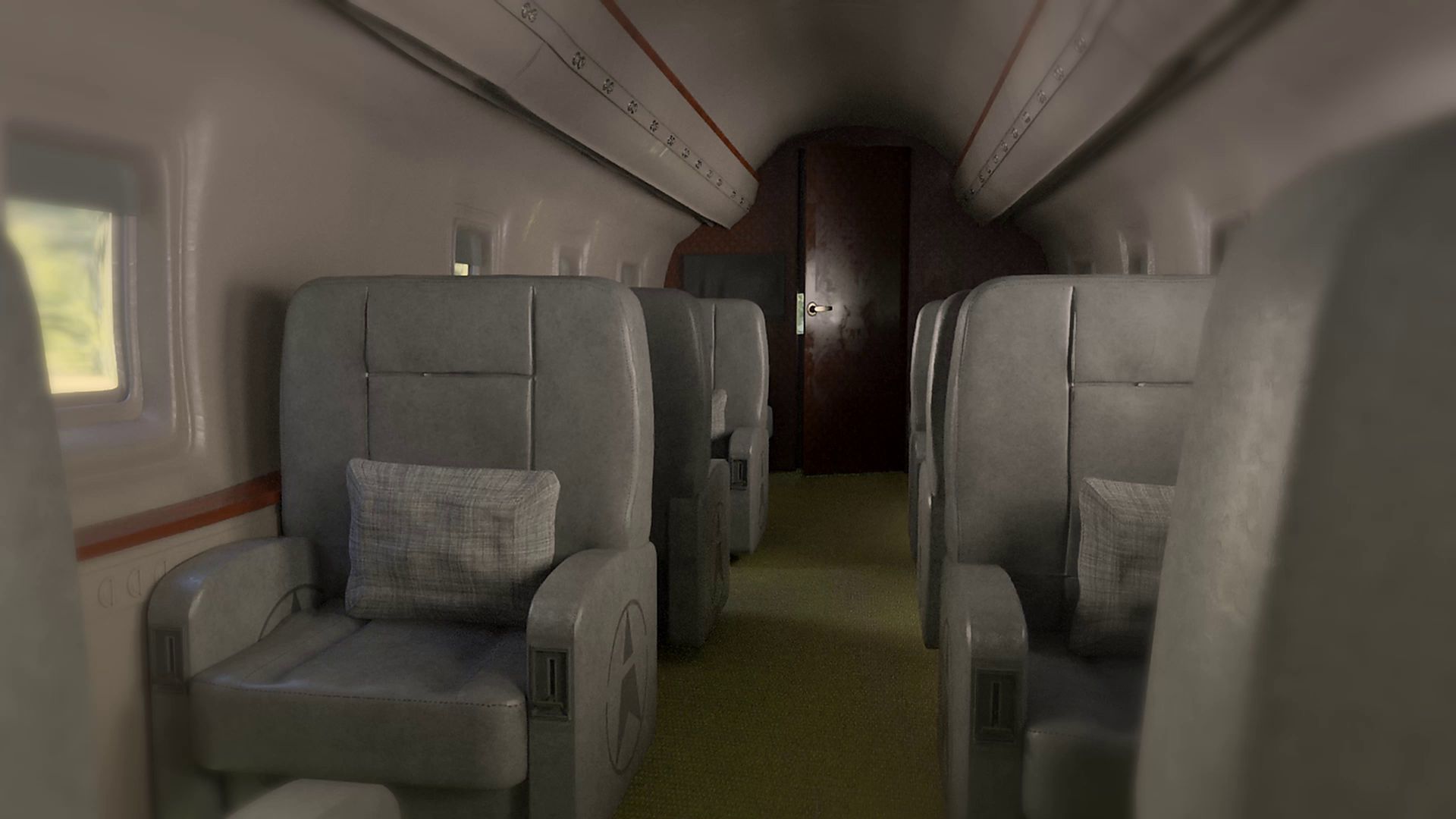 INTERIOR DEL JET PRIVADO modelo 3d