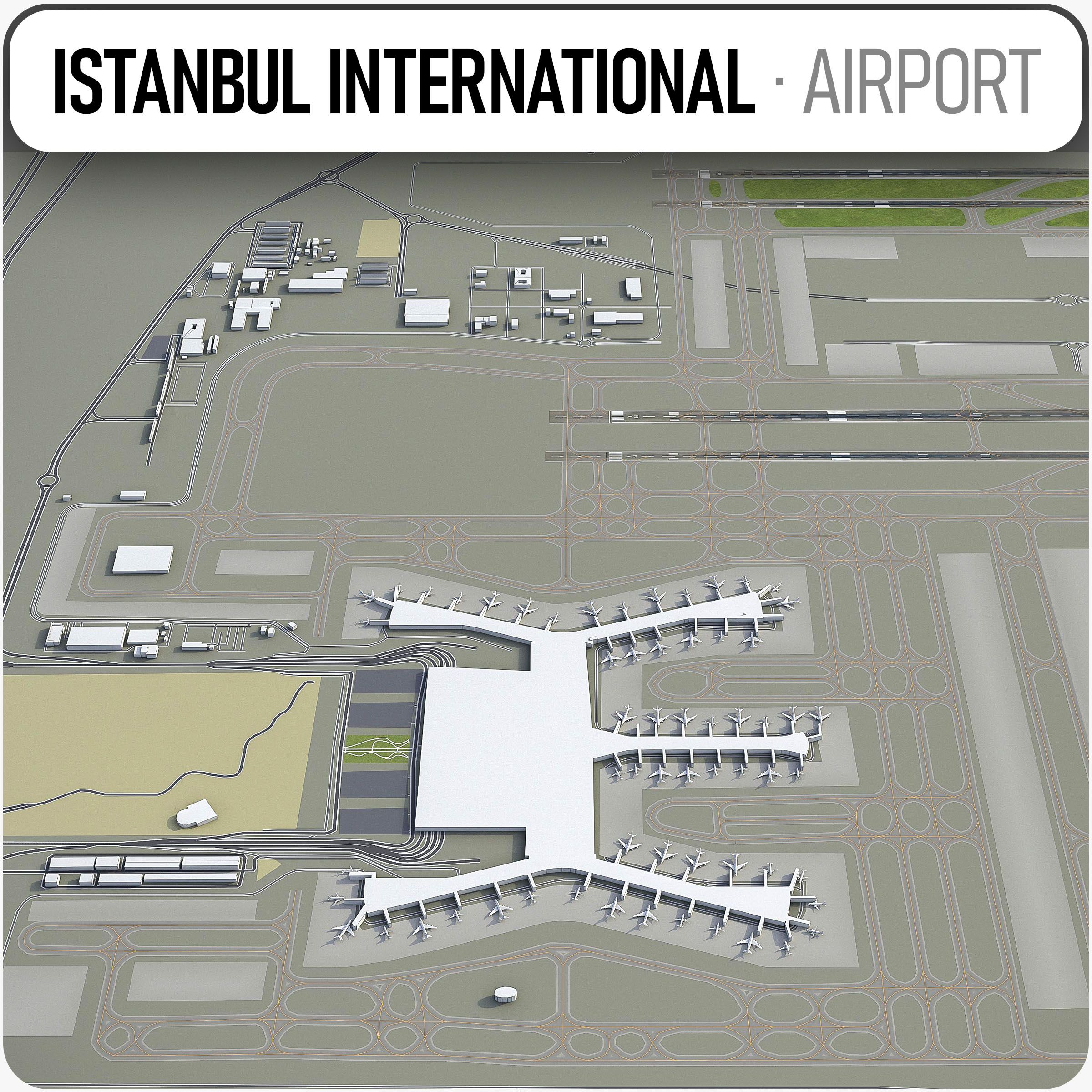 Istanbuls flygplats - IST 3d model