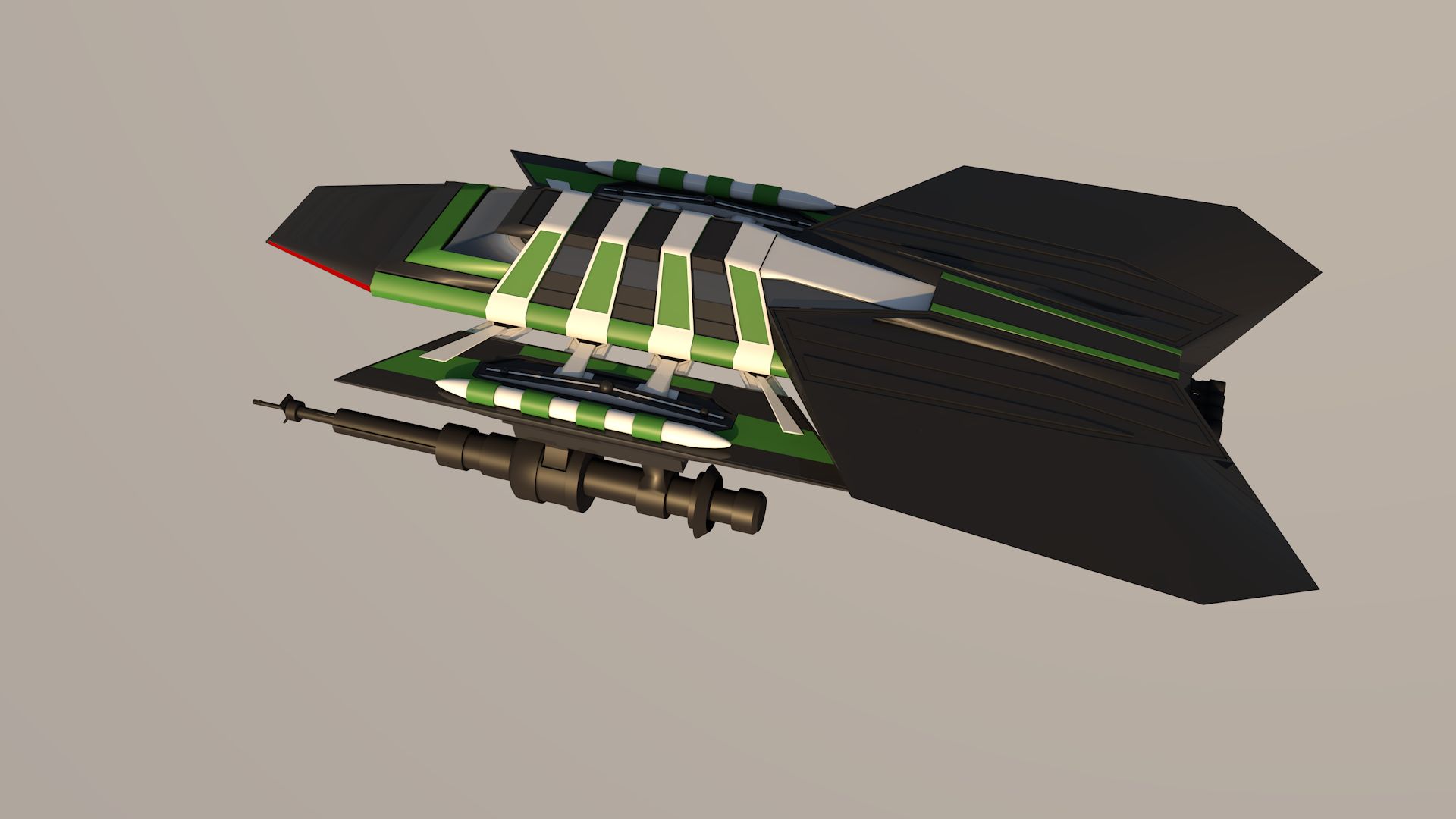 Rymdskepp 3d model